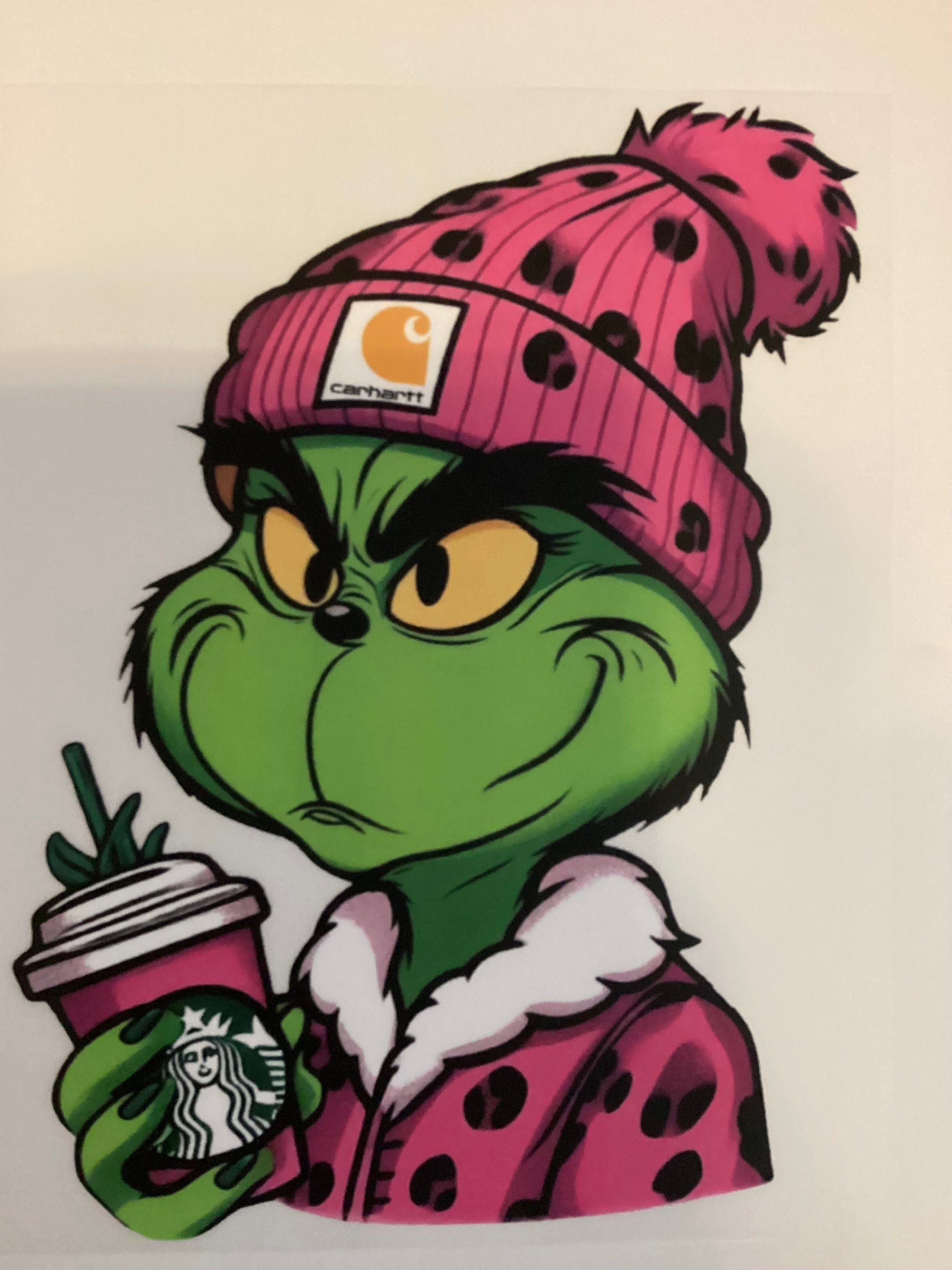 Starby pink grinch man