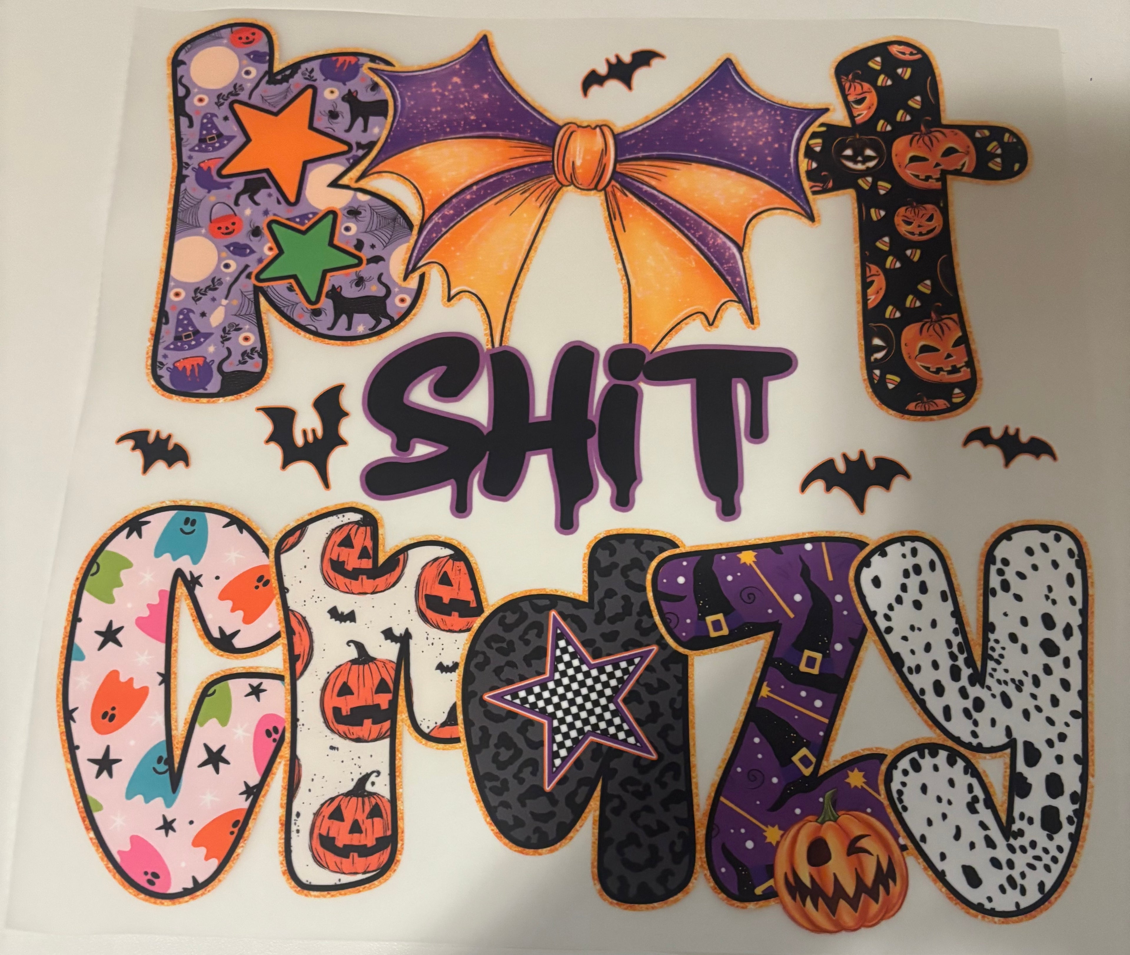 Bat shit crazy tee design