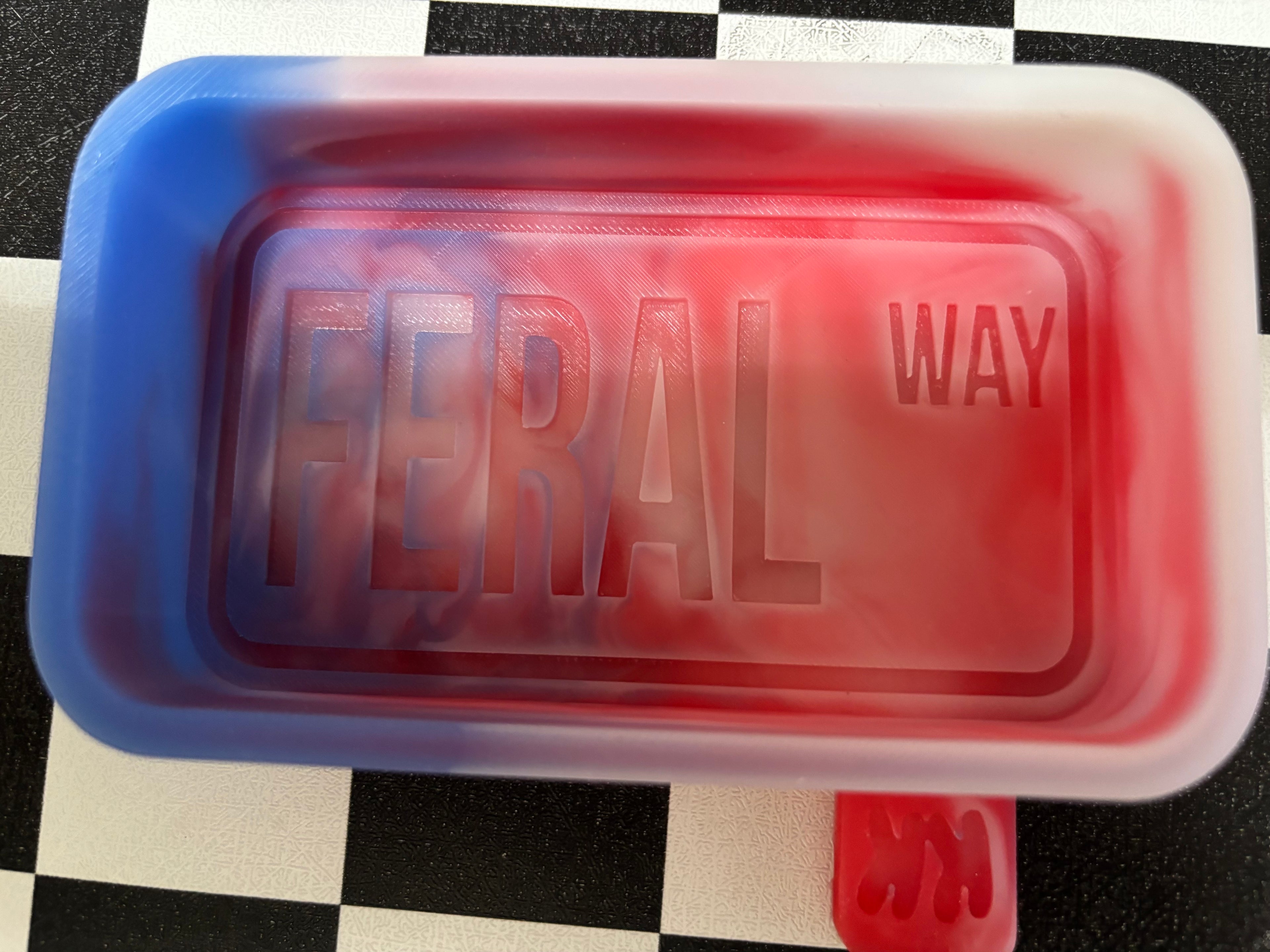 Custom Feral Hwy Sign Freshie Mold