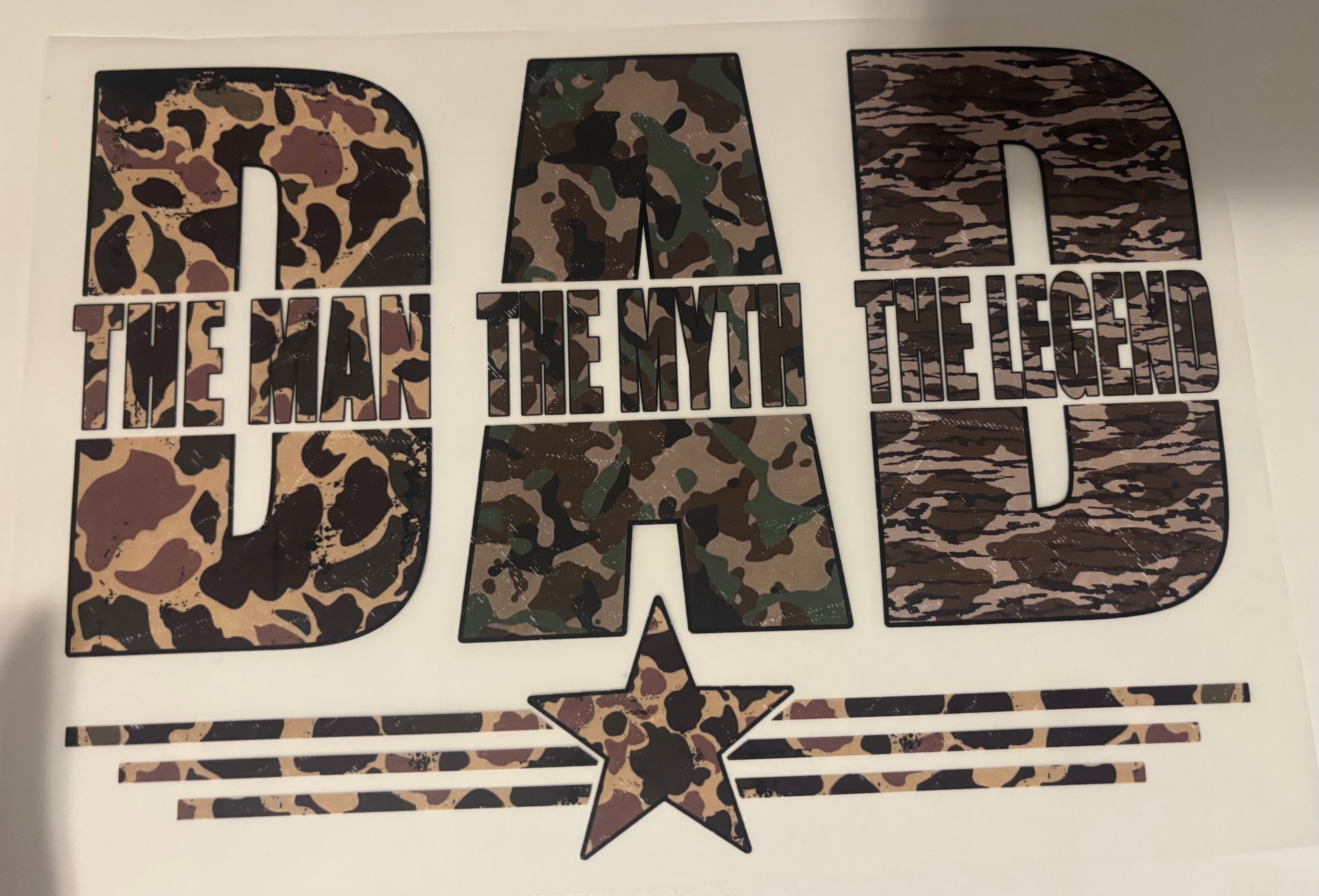 Camo The Man The Myth The Legend Tee Design