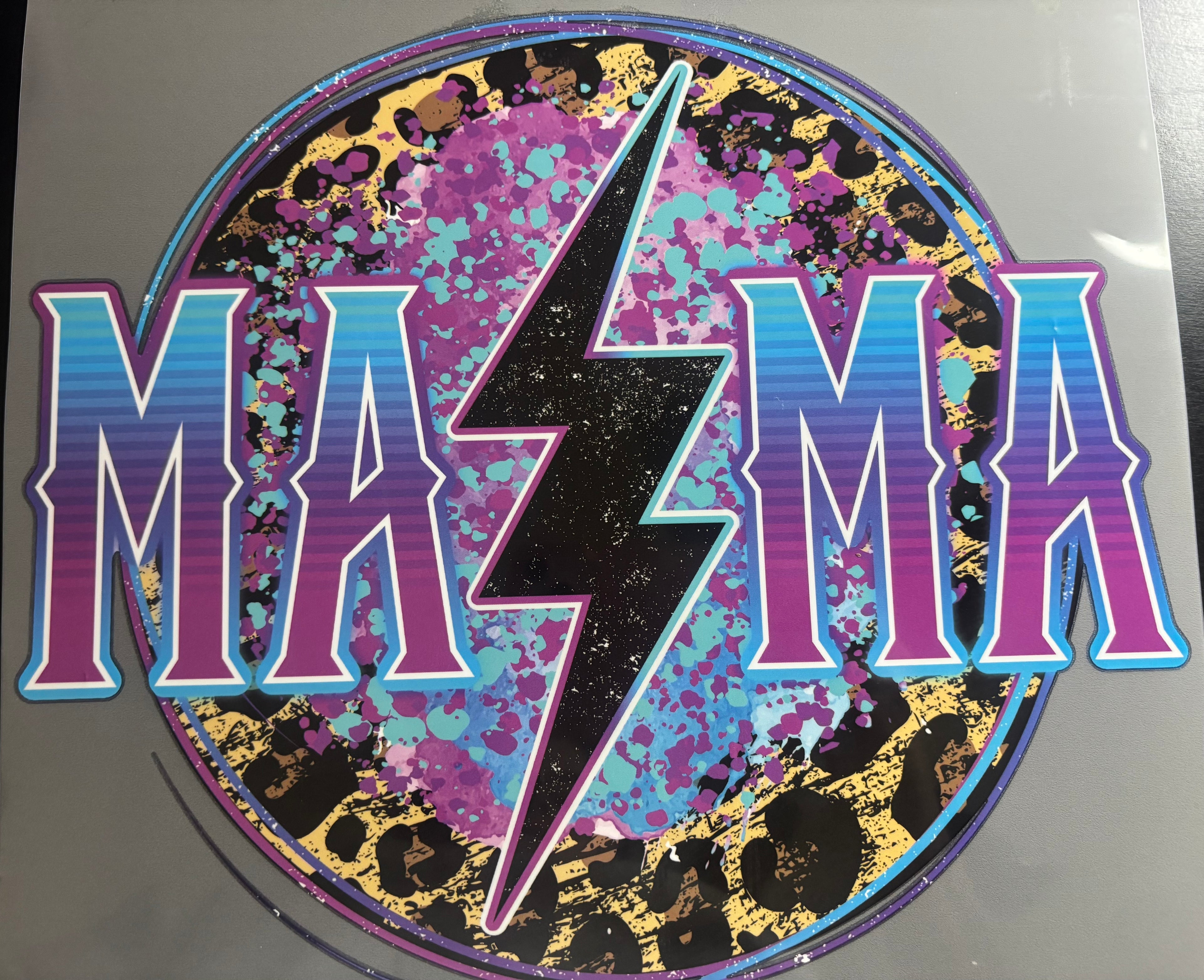 Purple cheetah mama