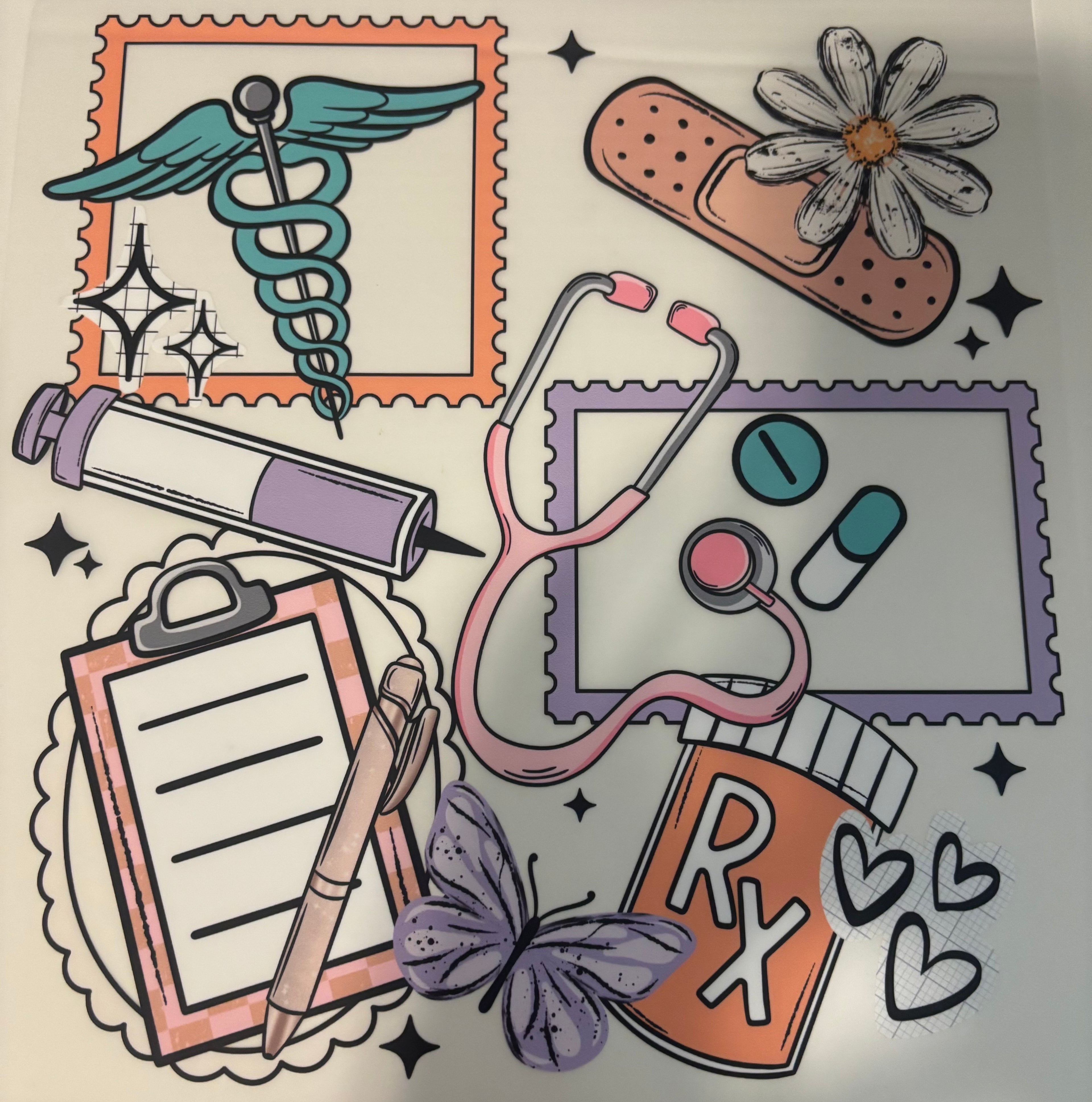 Nursing Collage Tee Design