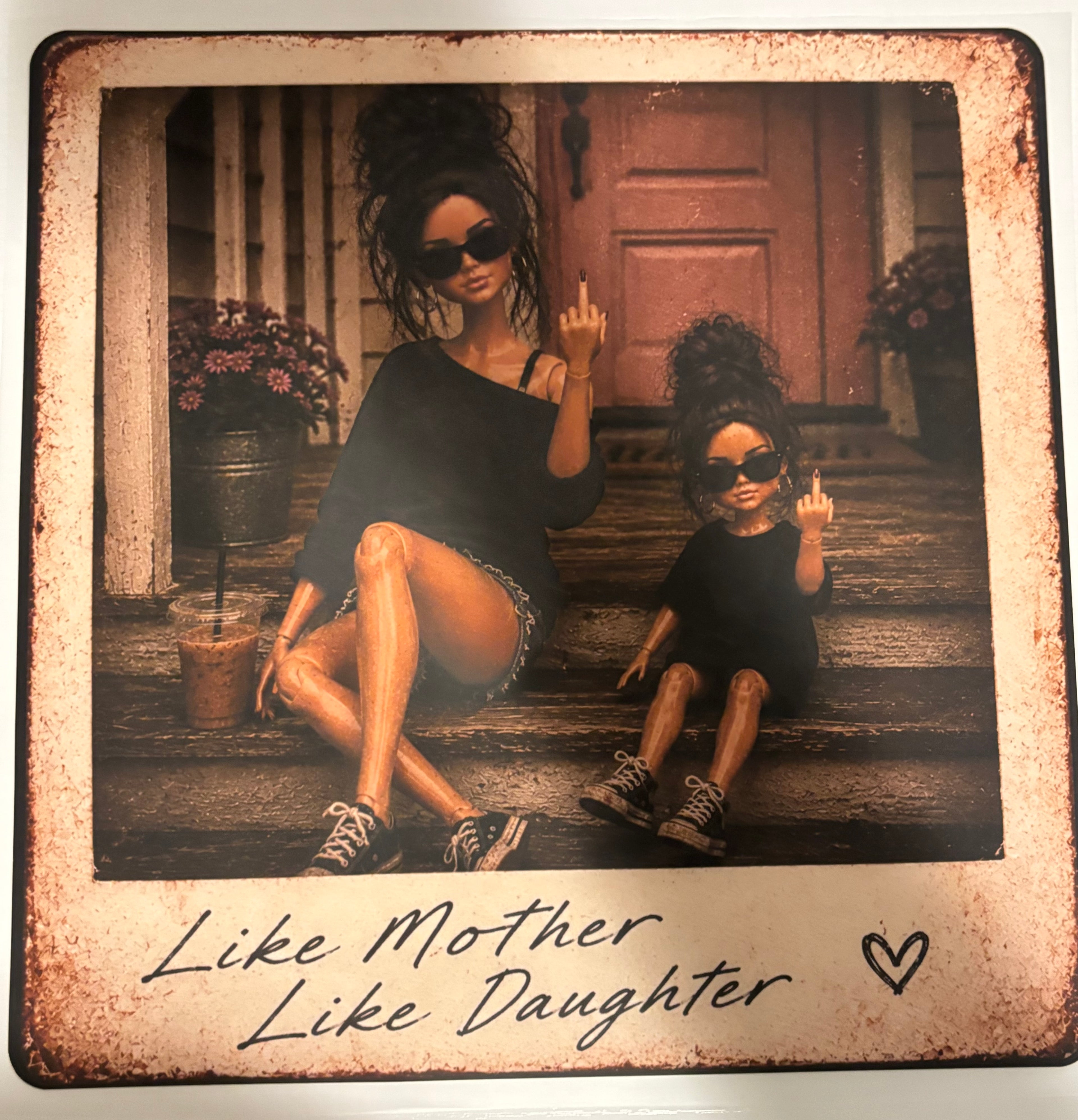 Barbie Like Mother Like Daughter Tee Design