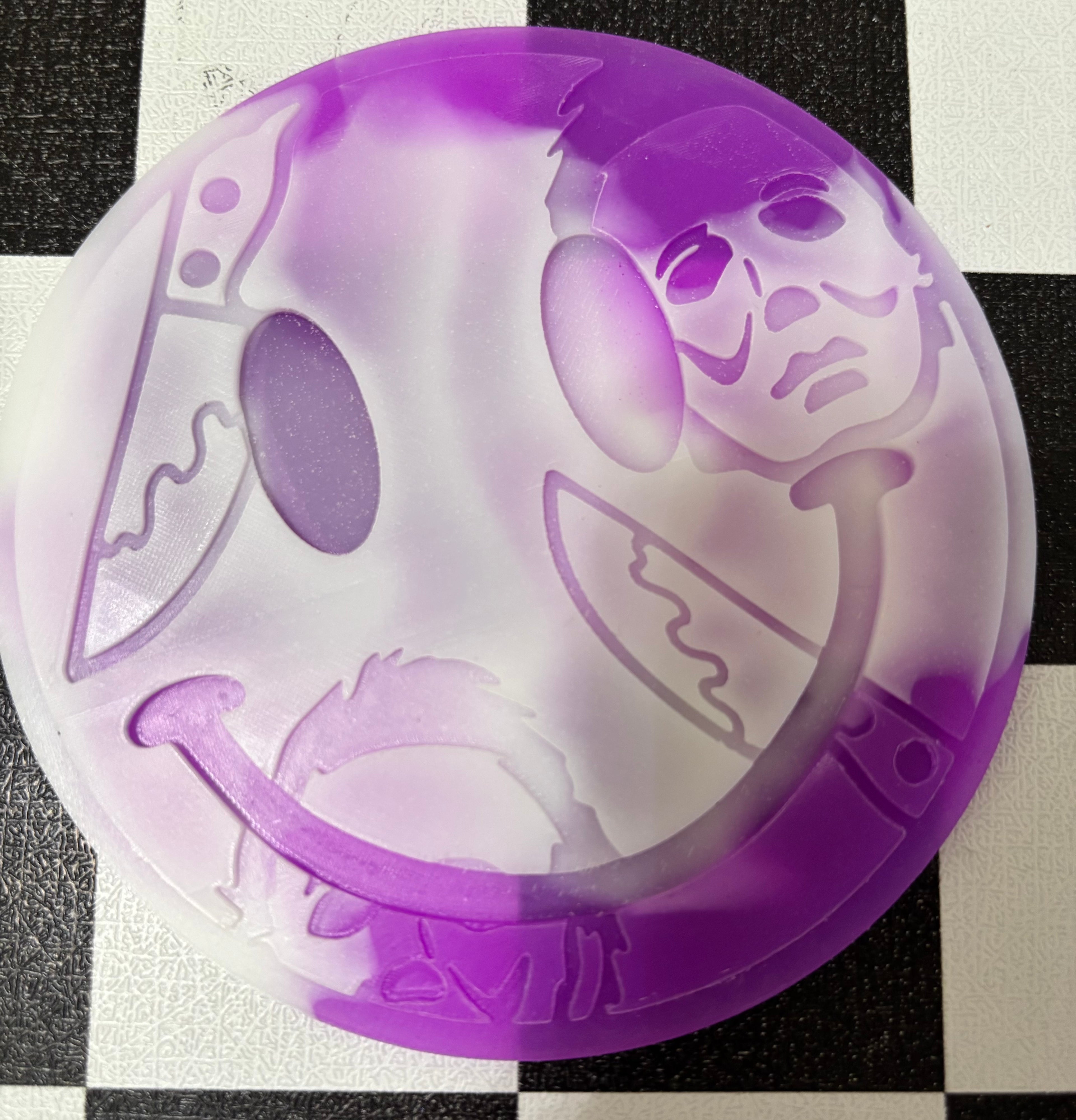Custom Michael knifes Smiley Face Freshie Mold