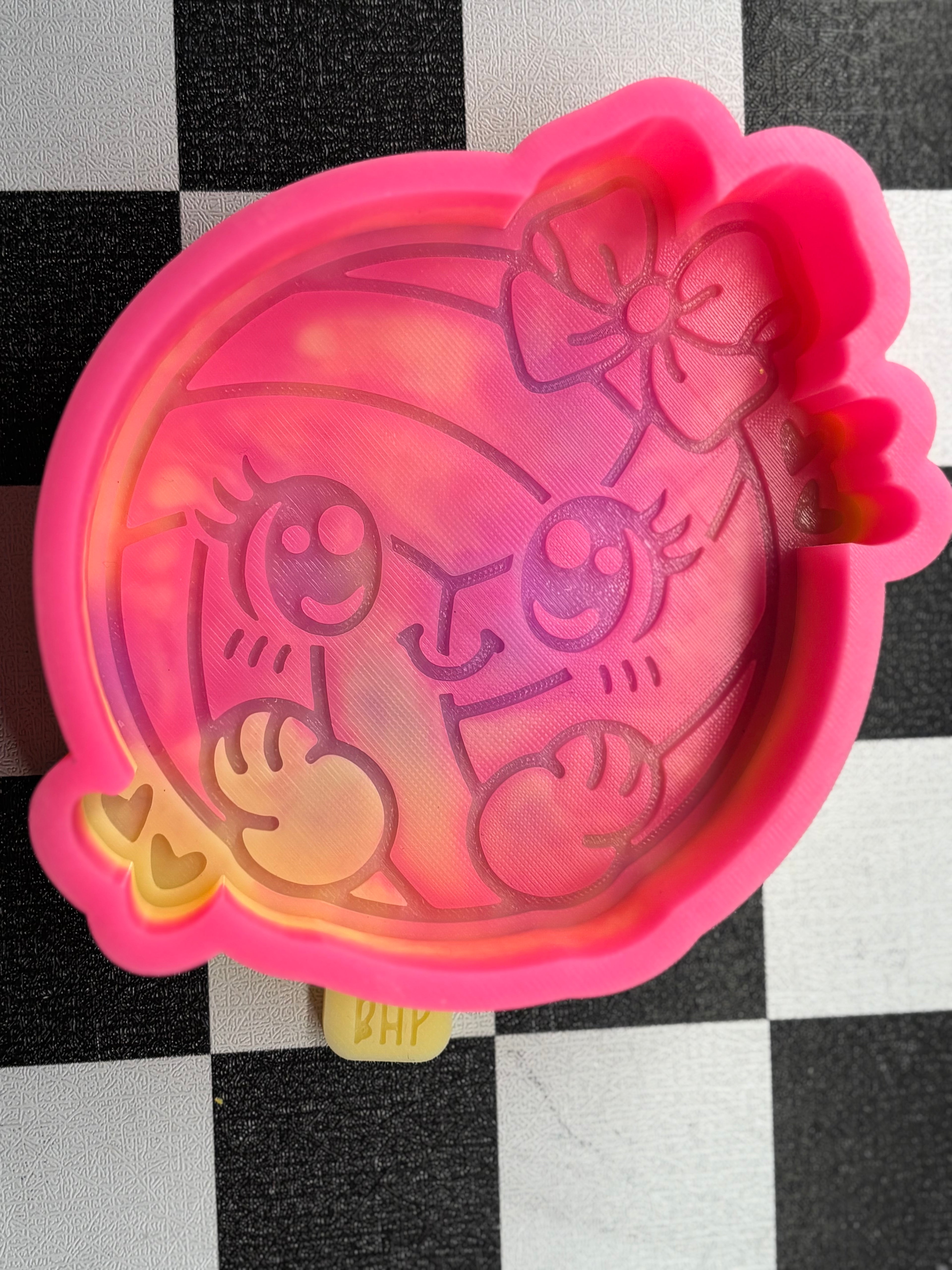 Custom smiley volleyball freshie mold