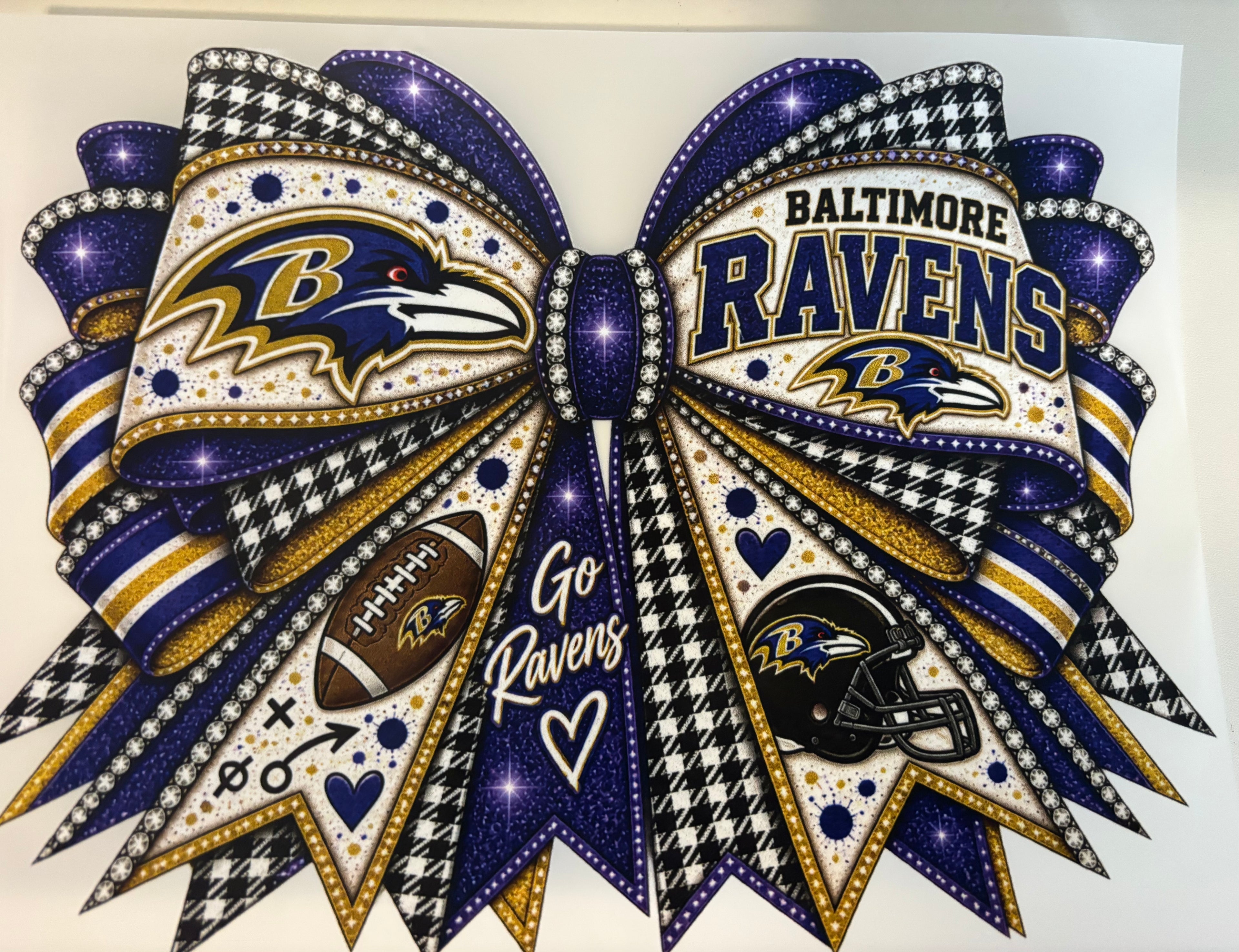 Ravens Bow Tee Design