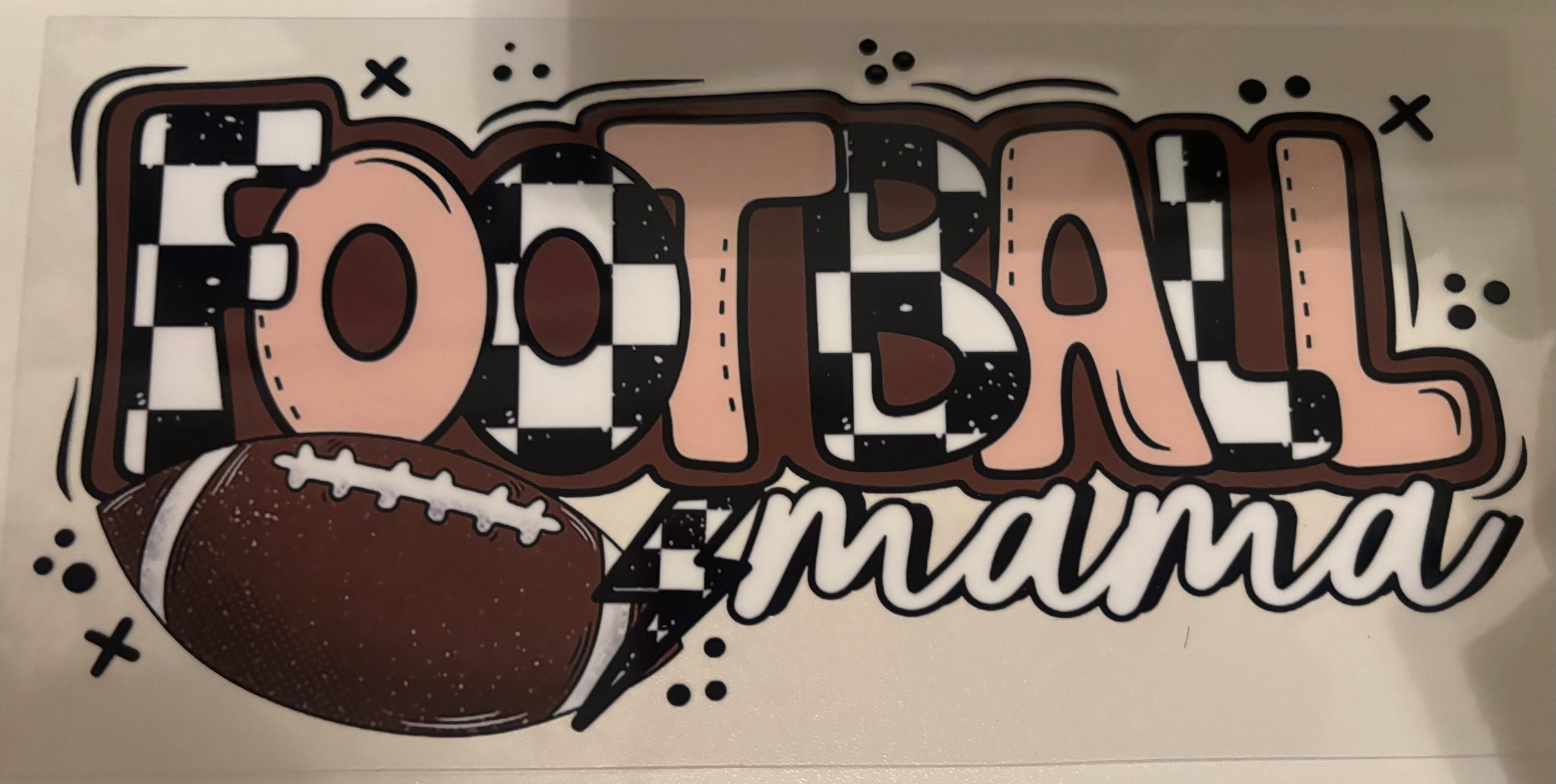 football Mama 16 0z cup wrap