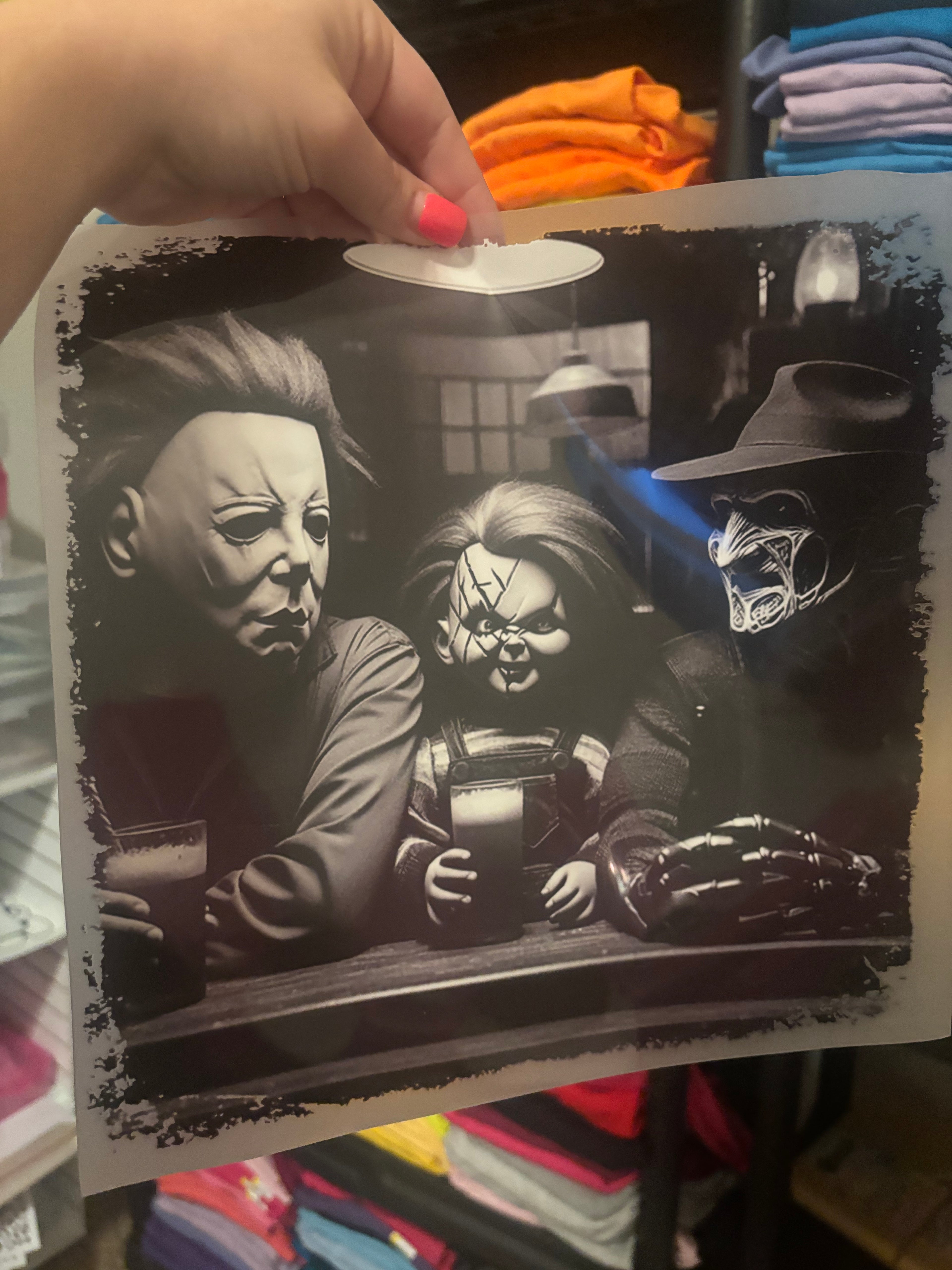 3 friends at a table