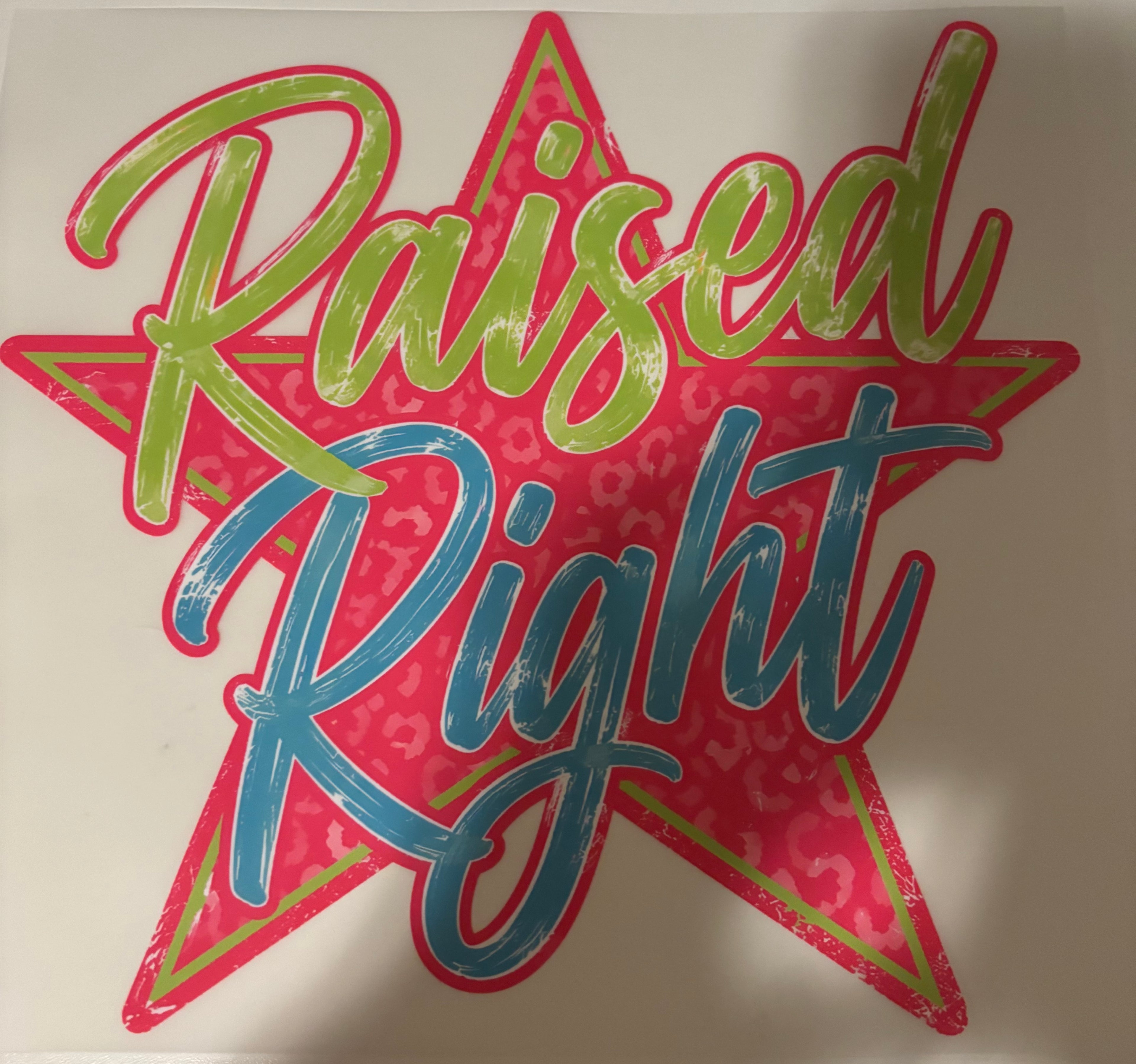 Raised Right tee design