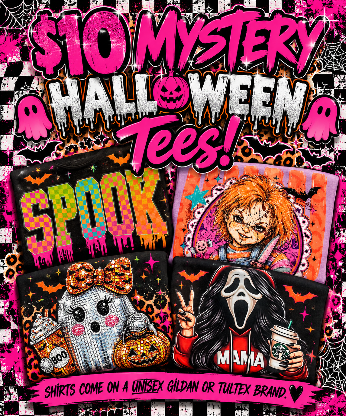 Halloween mystery tees!