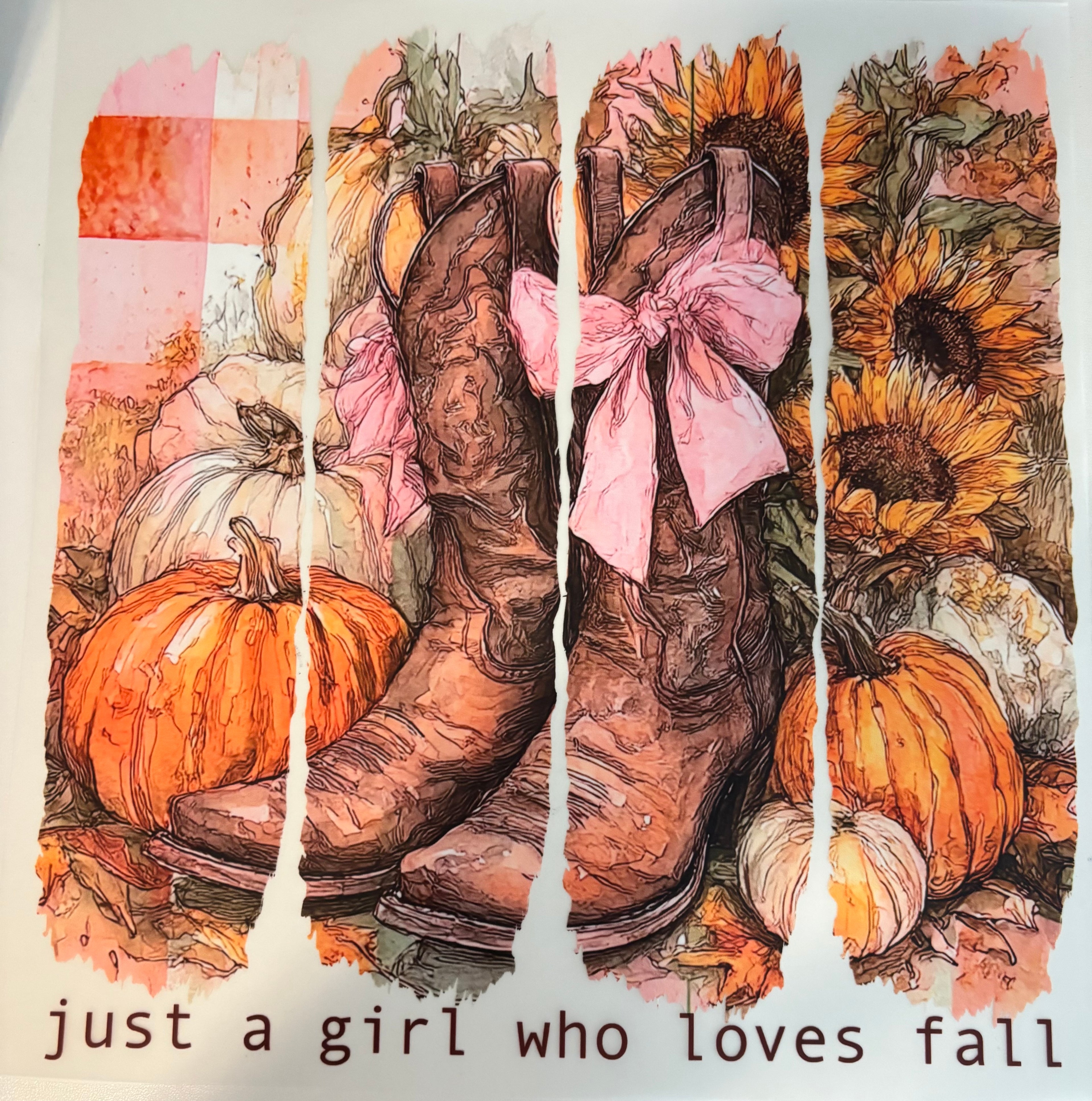 Just a girl who loves fall tee design