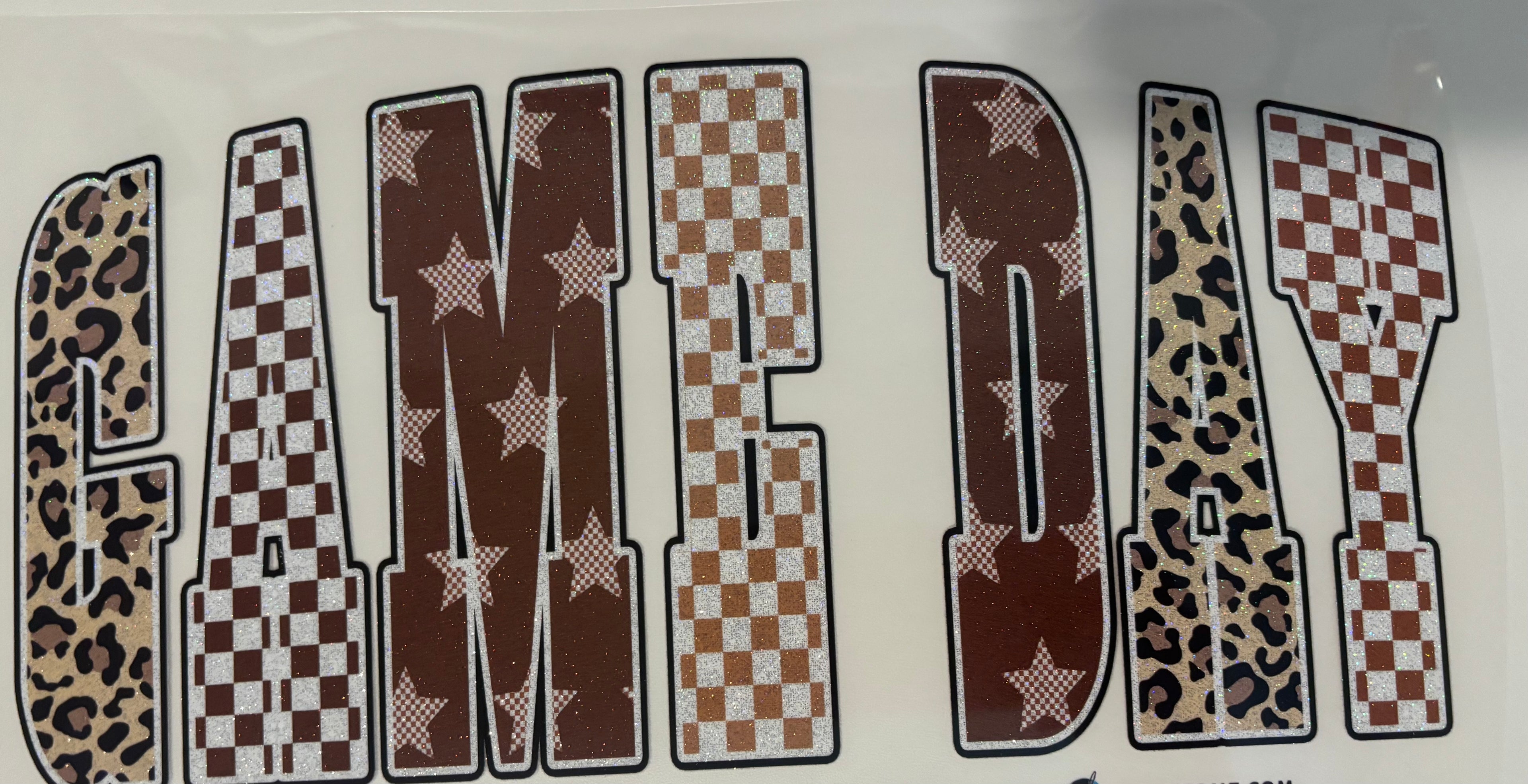 Glitter Game Day Tee Design