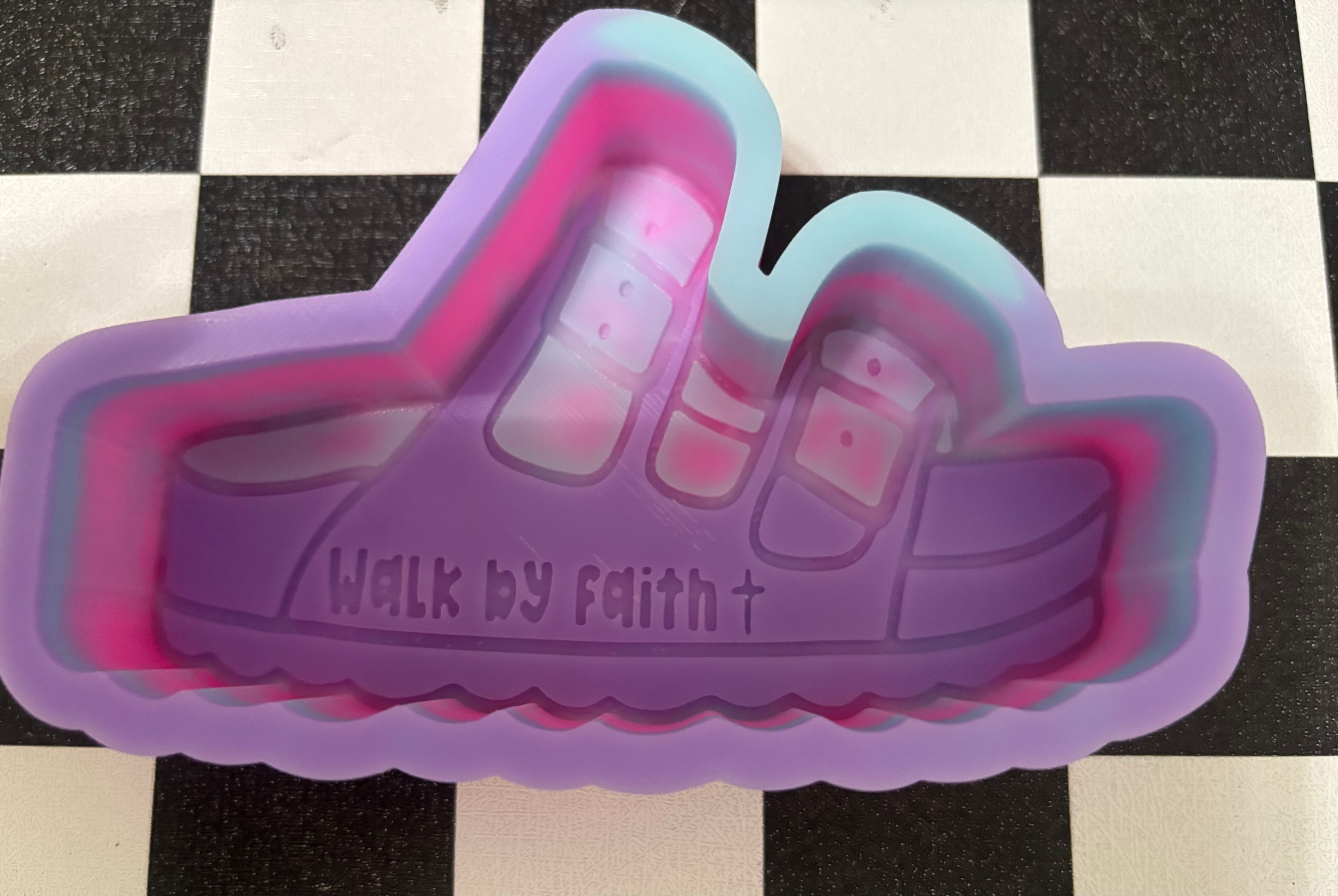 Custom walk by faith sandal freshie mold