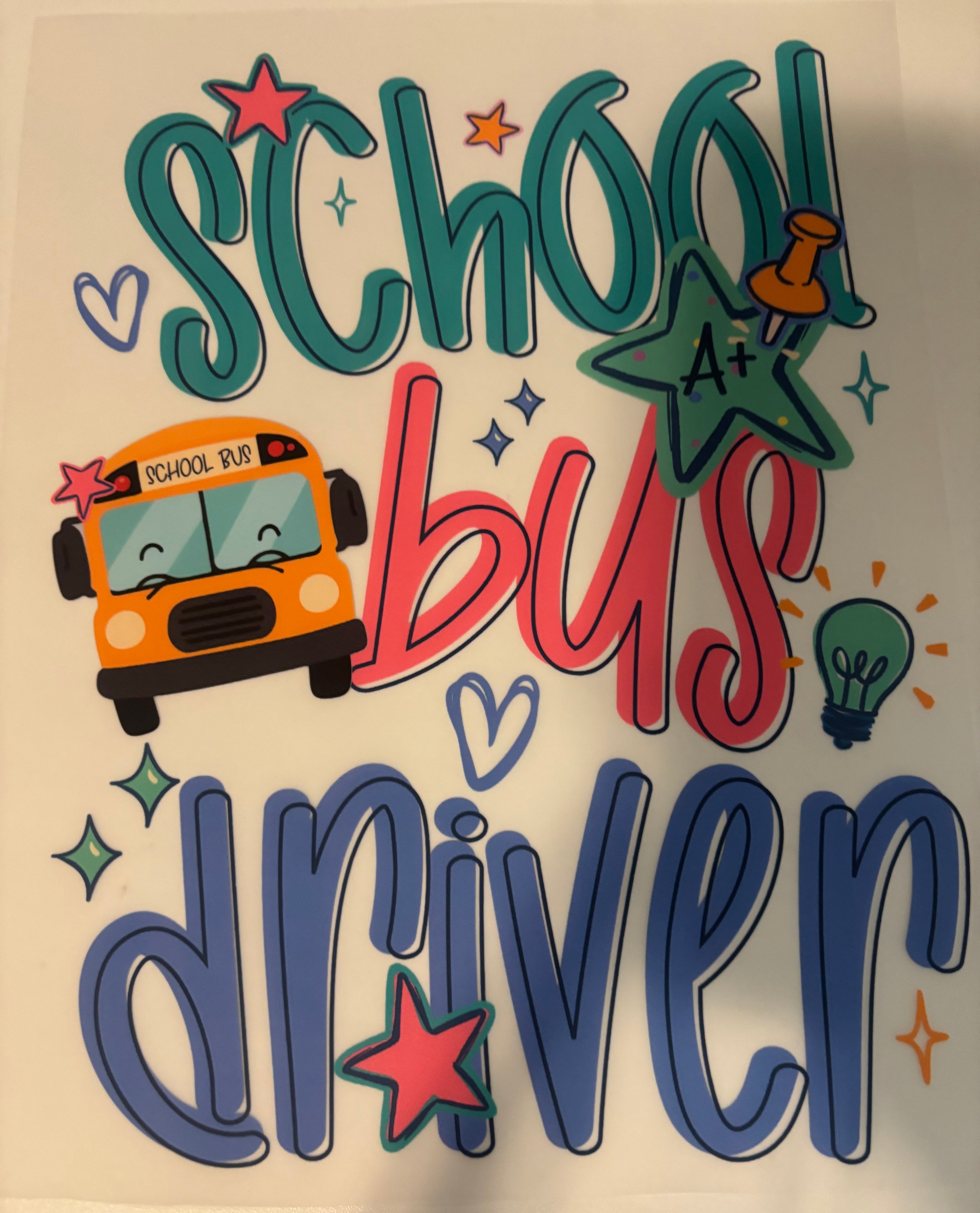 School Bus Driver Tee Design