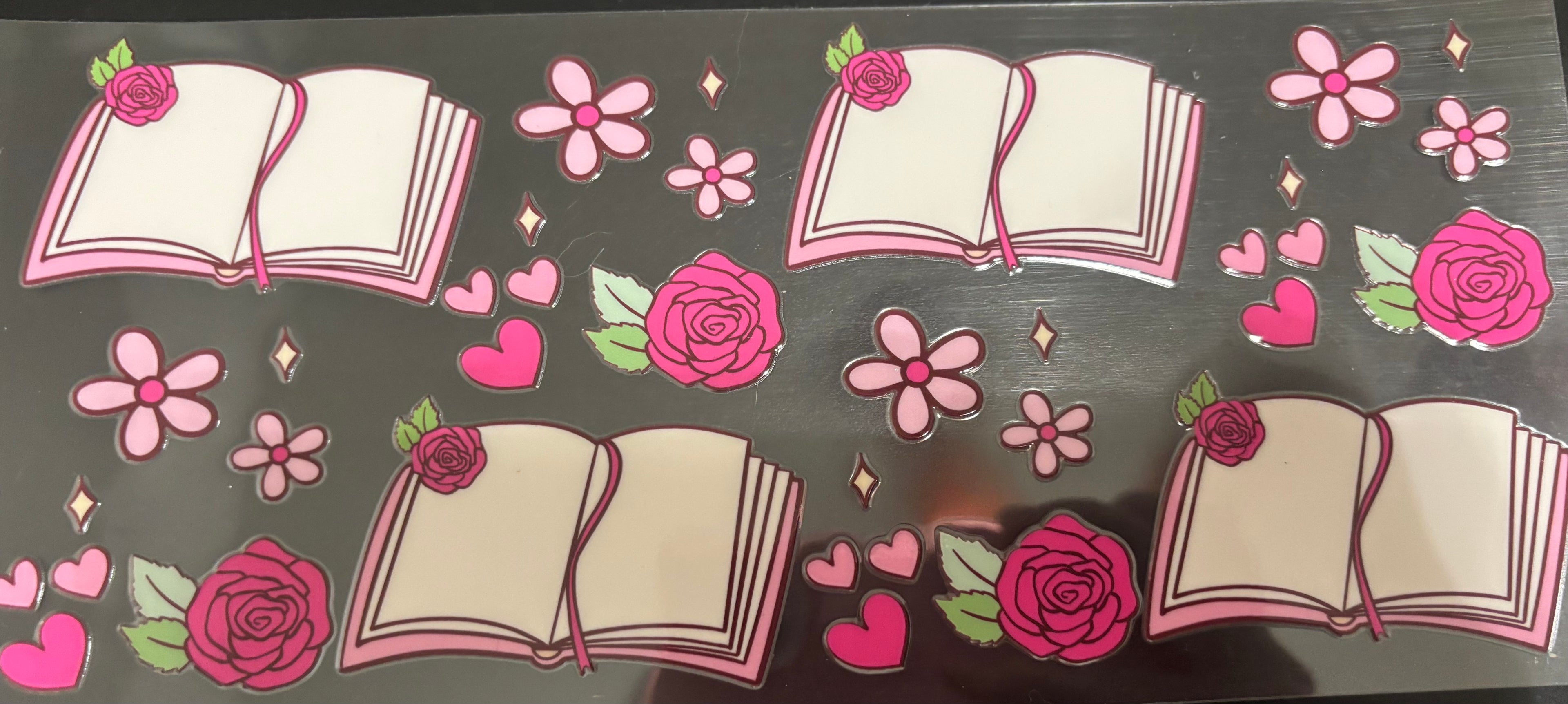 16 oz Pink Books