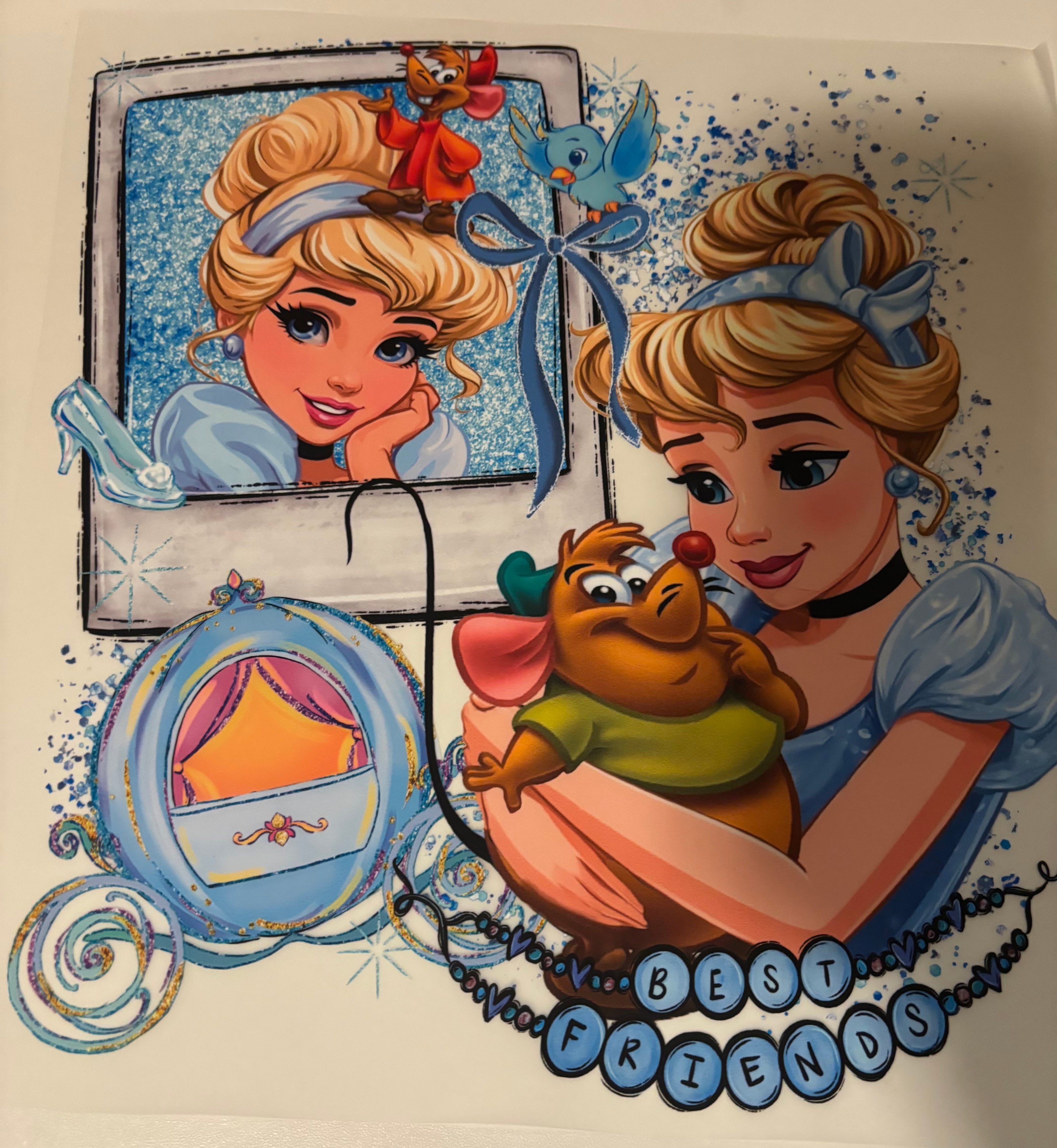 Best Friend Cinderella Tee Design