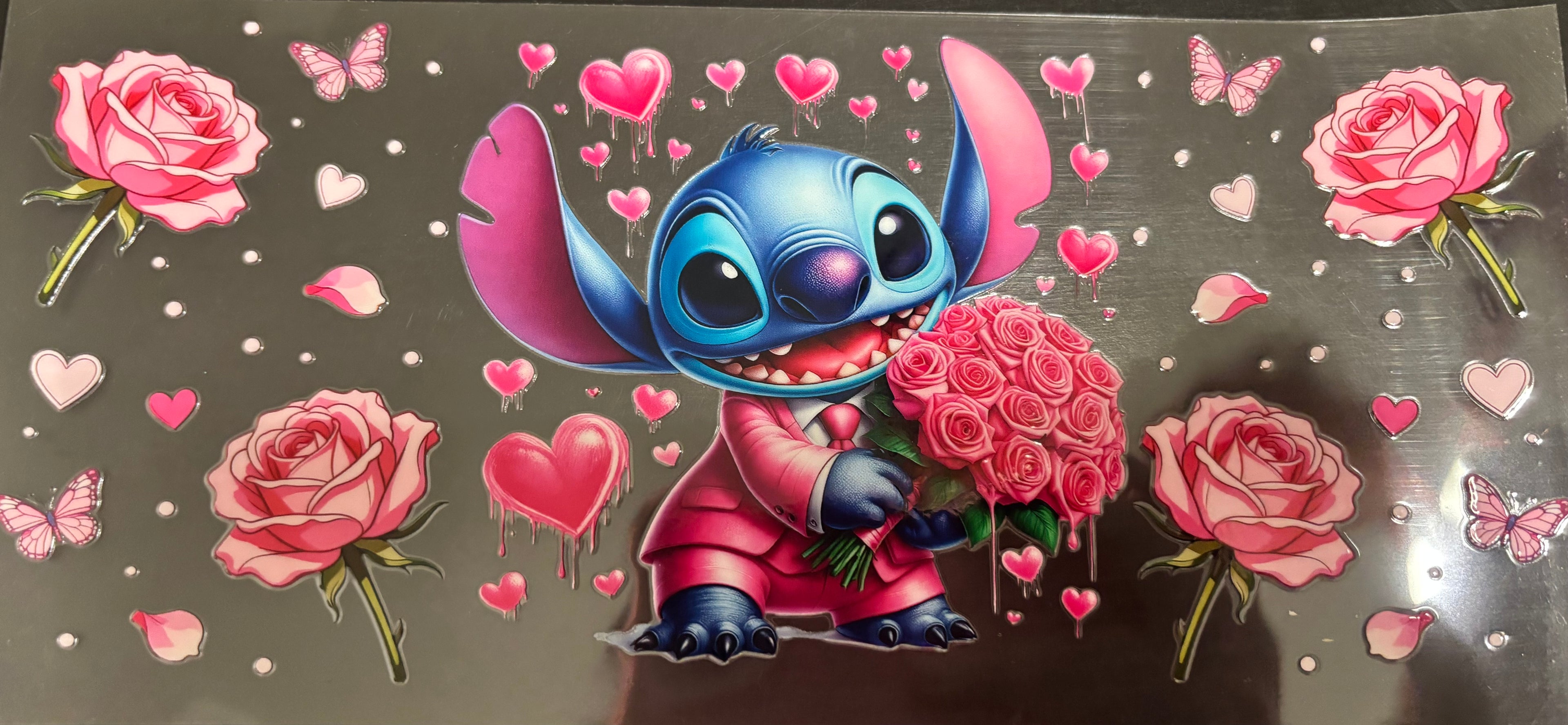 16 oz stitch with roses