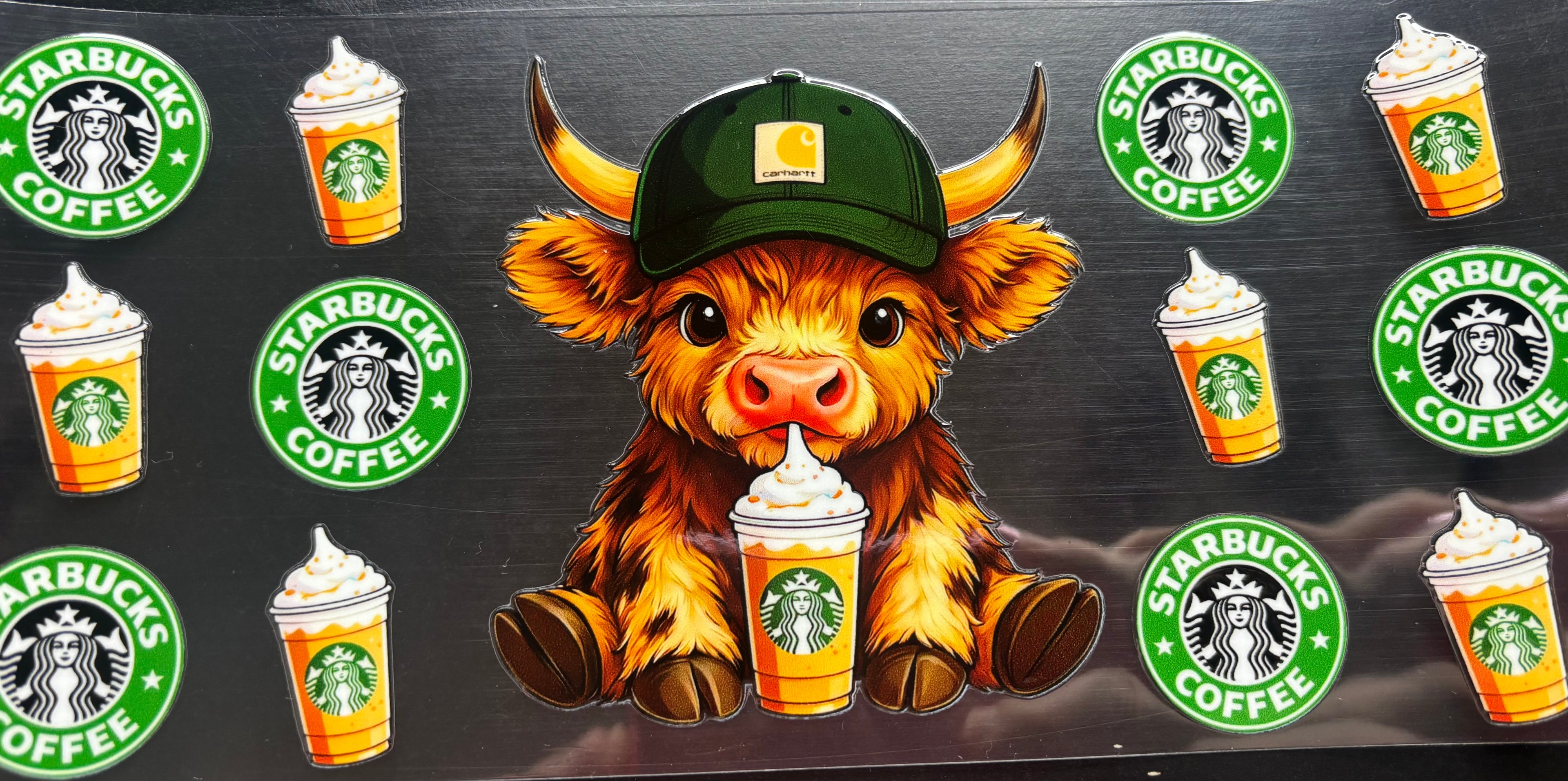 16 Oz Starbucks Cow Cup Wrap