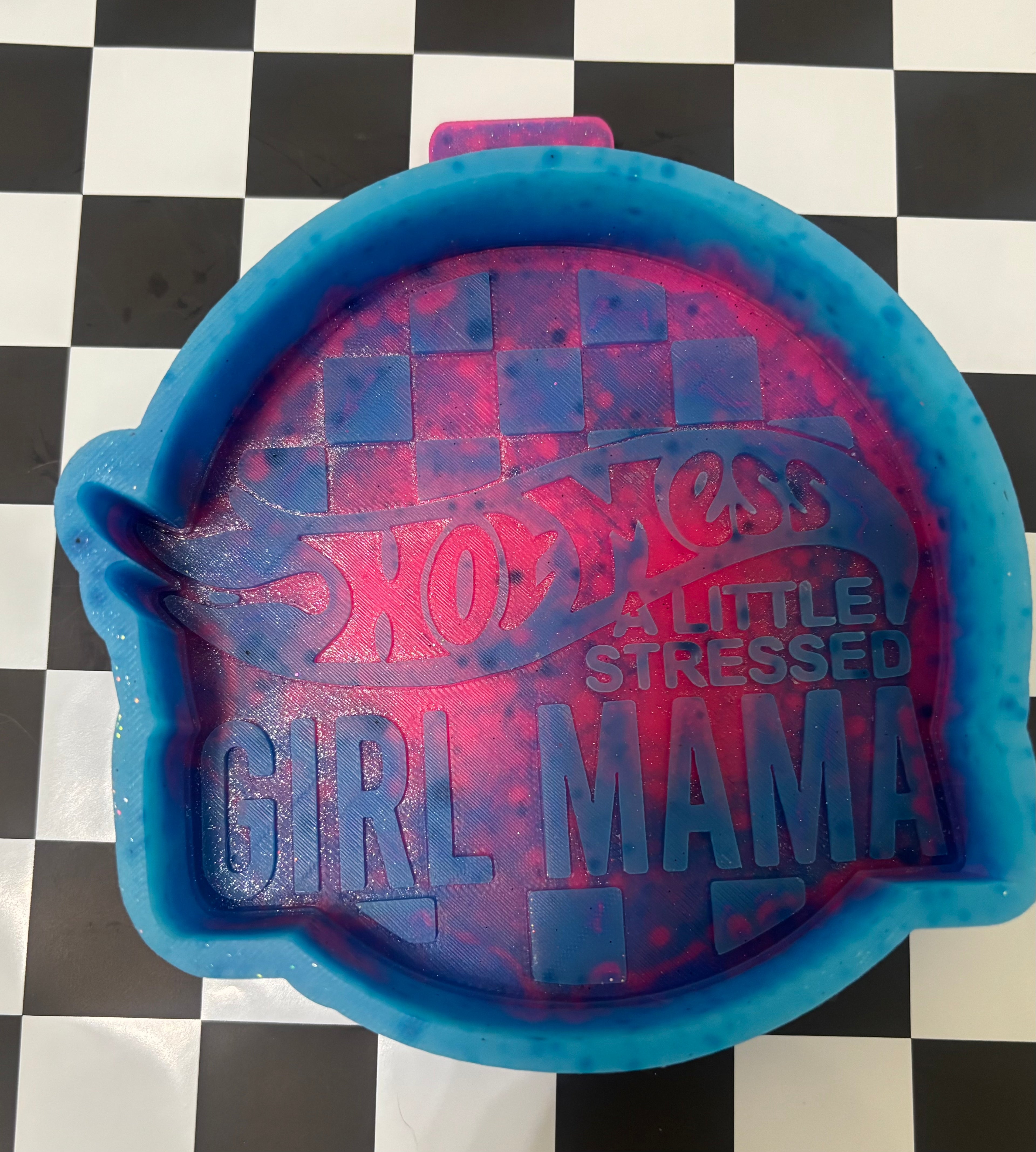 Custom hot mess girl mama mold