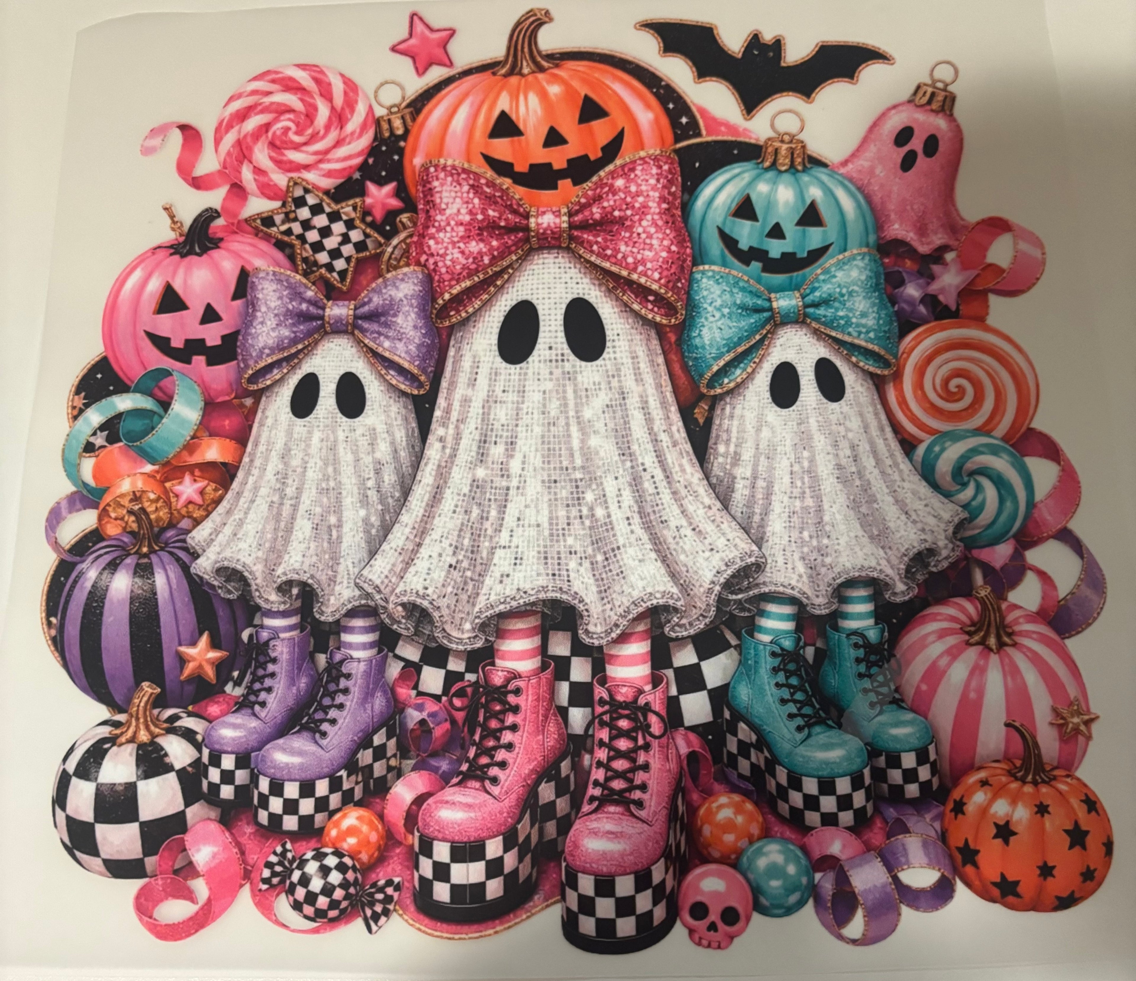 Disco ghost tee design