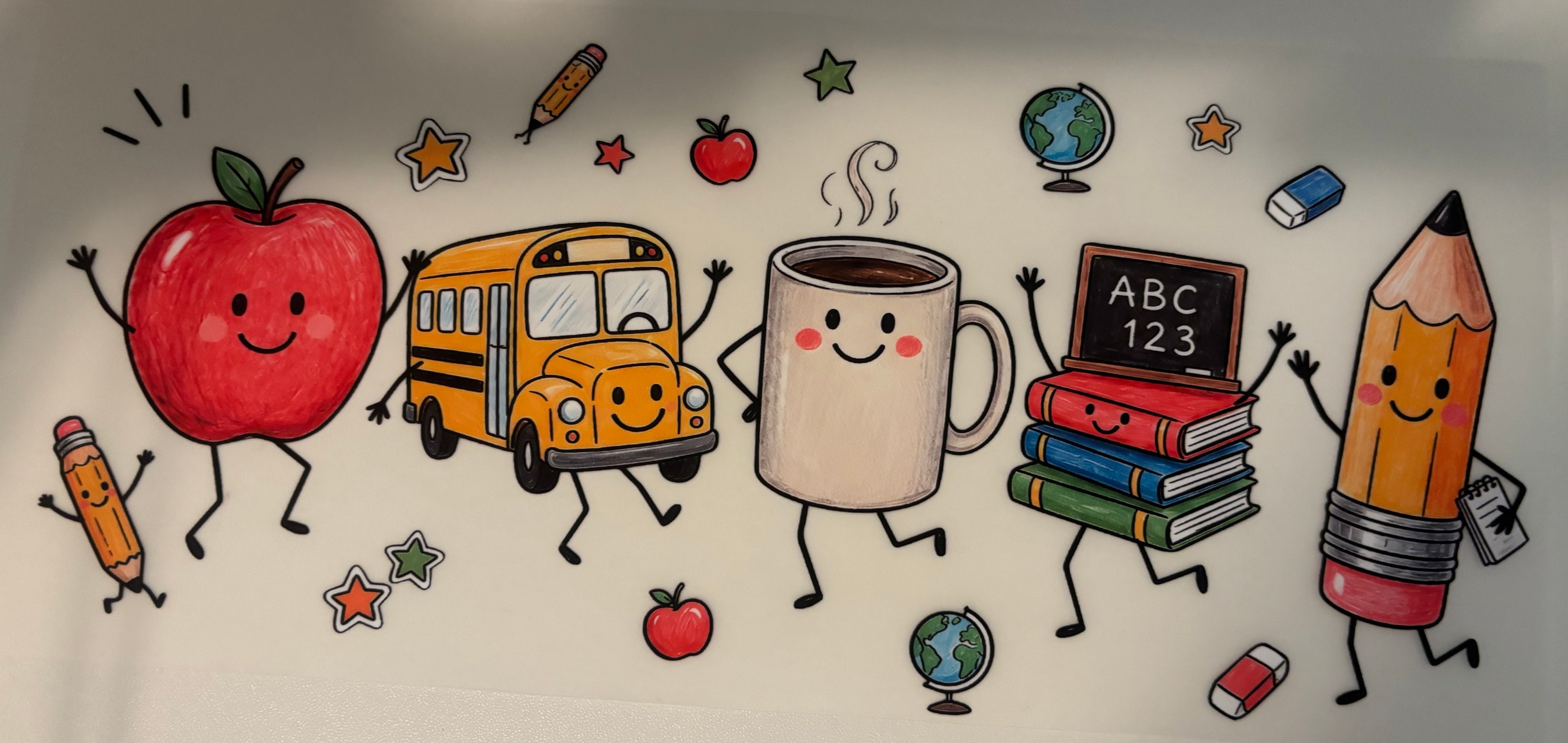 School Objects Tee Design