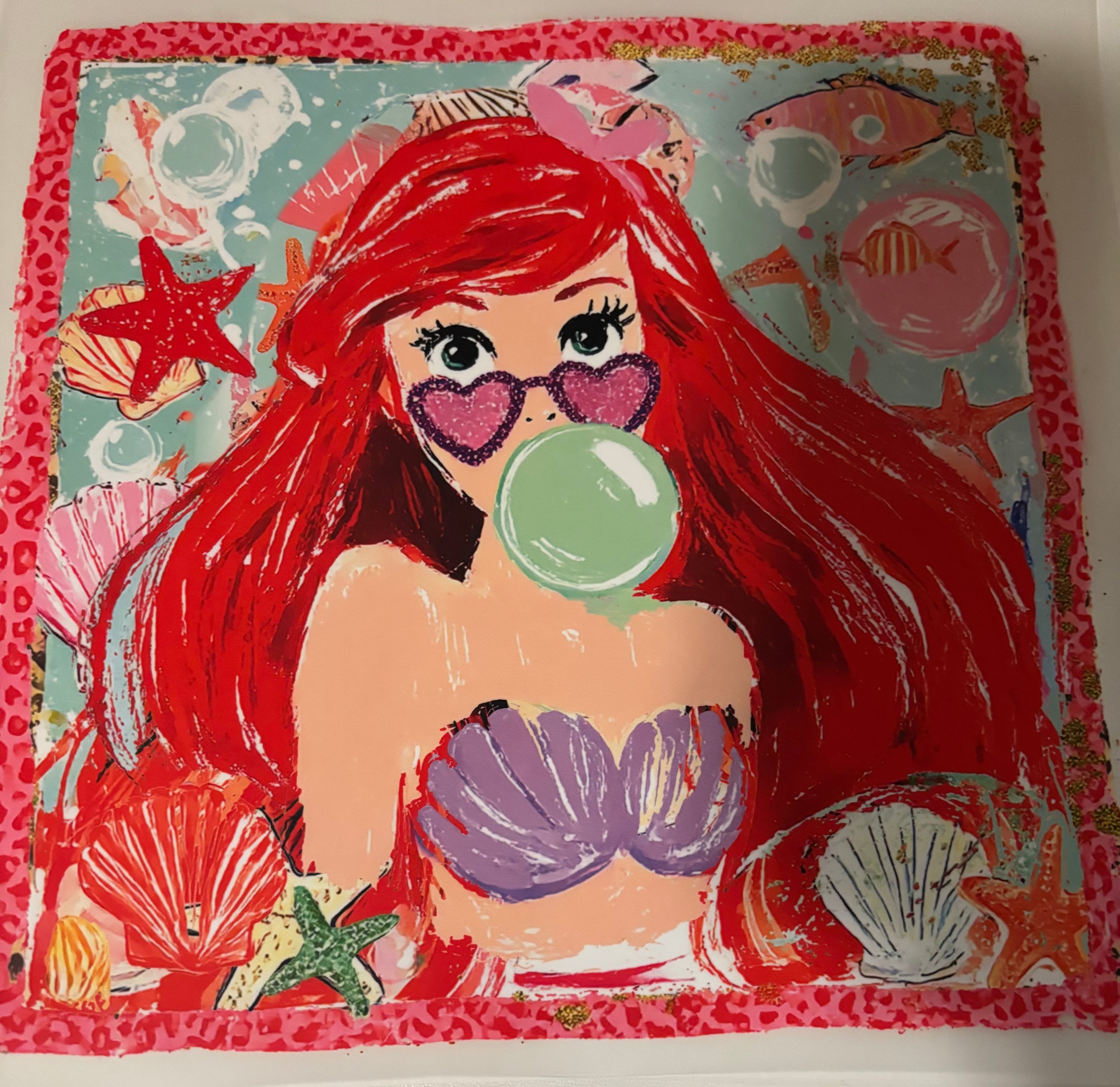 Ariel With Glasses Tee Design