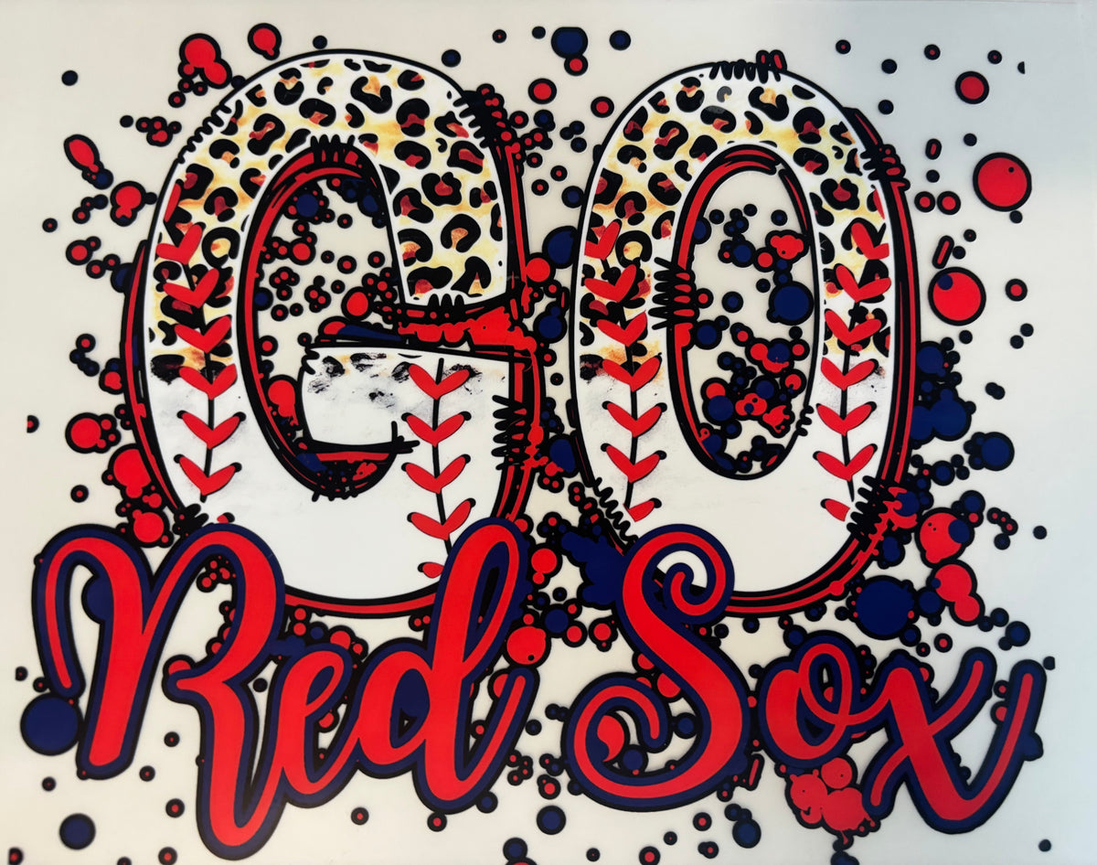 Leopard Red Sox Tee Design