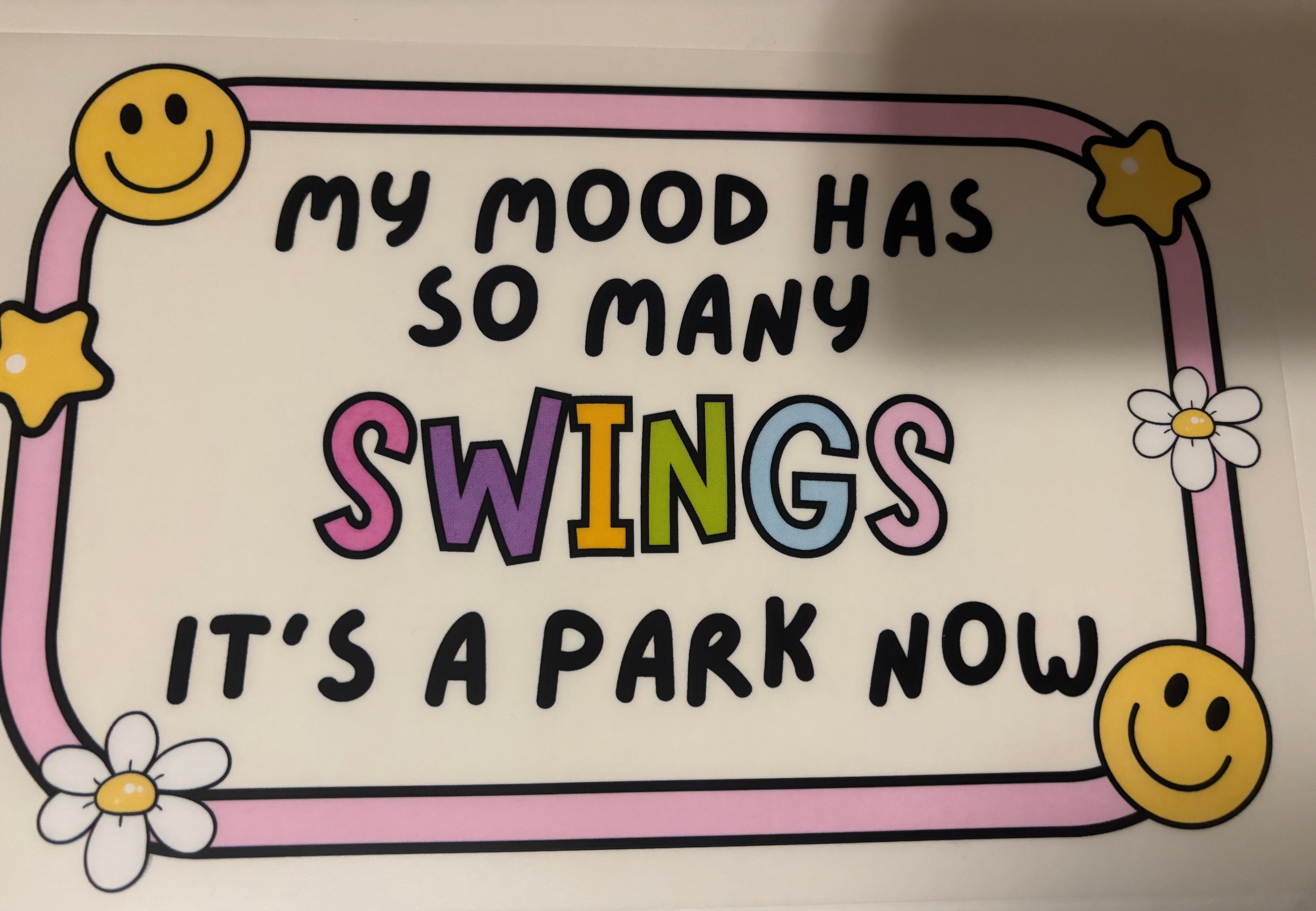 My mood has so many swings it's a park now tee design
