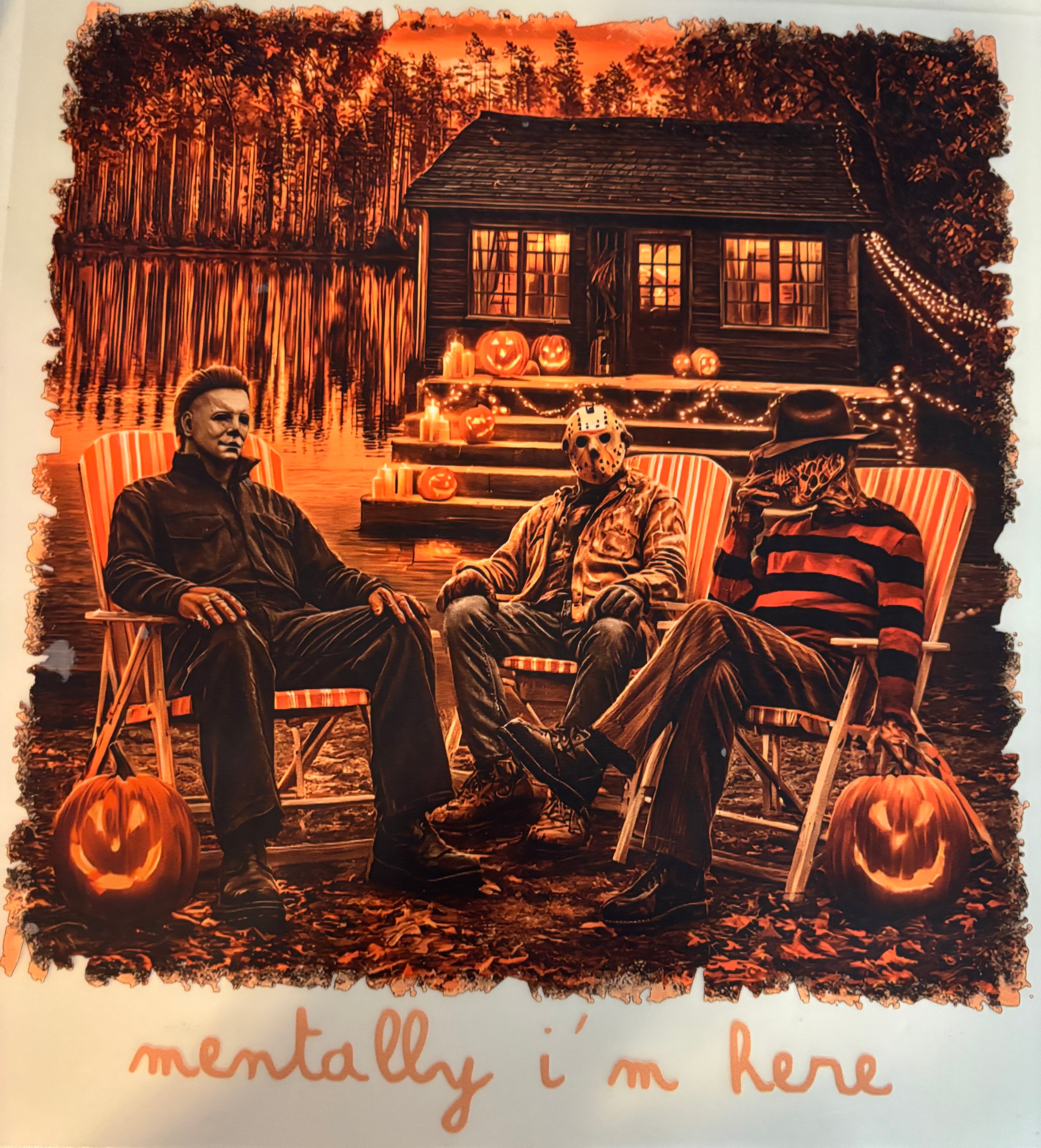 Mentall Im here Scary Guys Tee Design