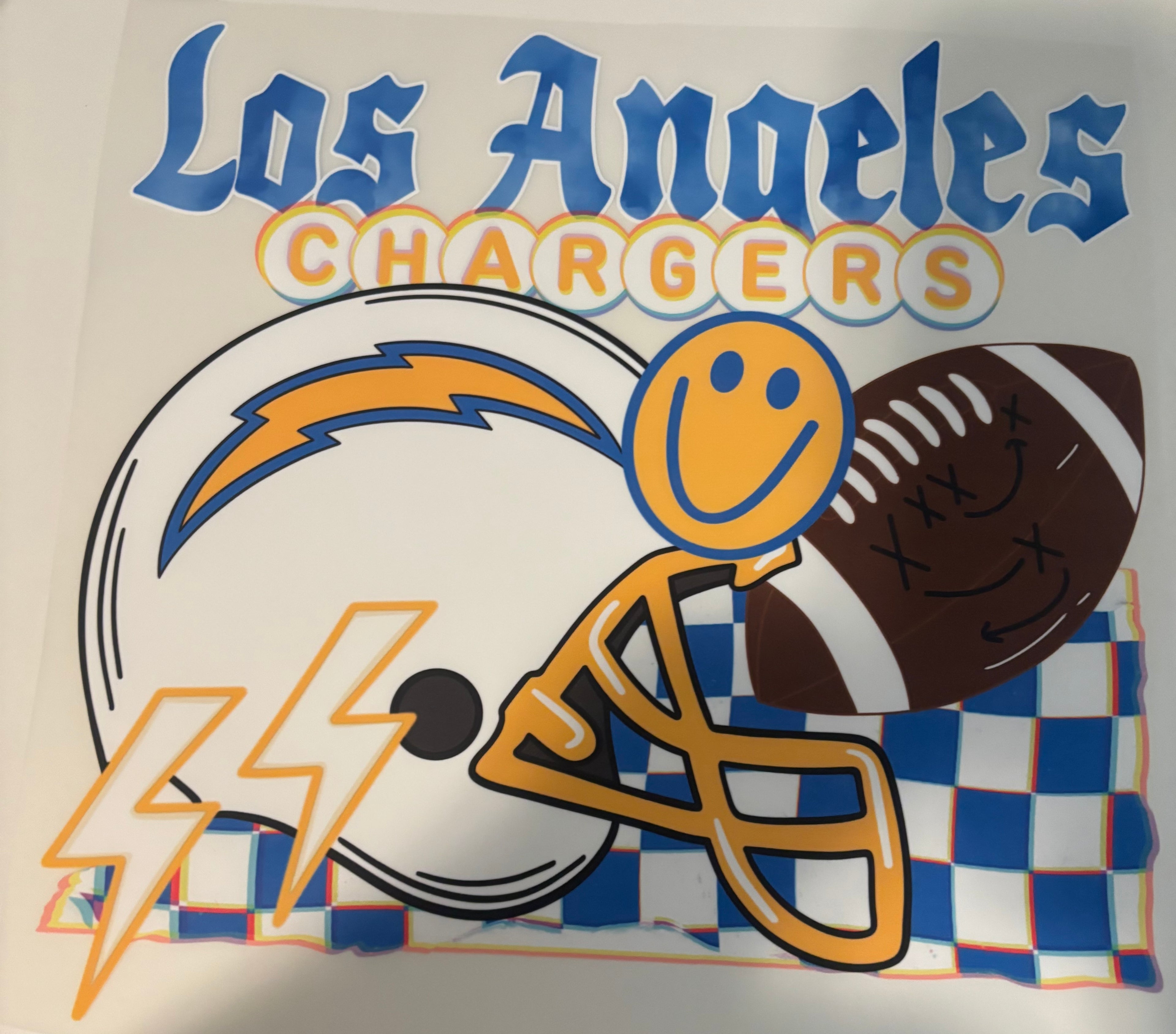 Chargers Smiley Tee Design