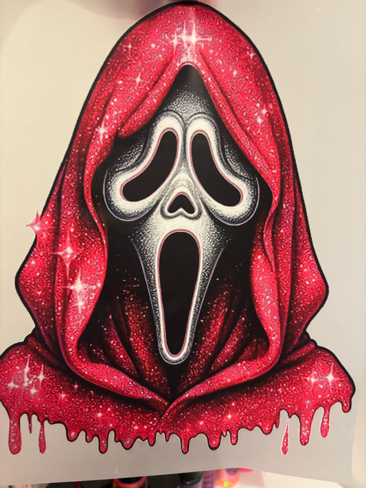 Sparkle ghost face!
