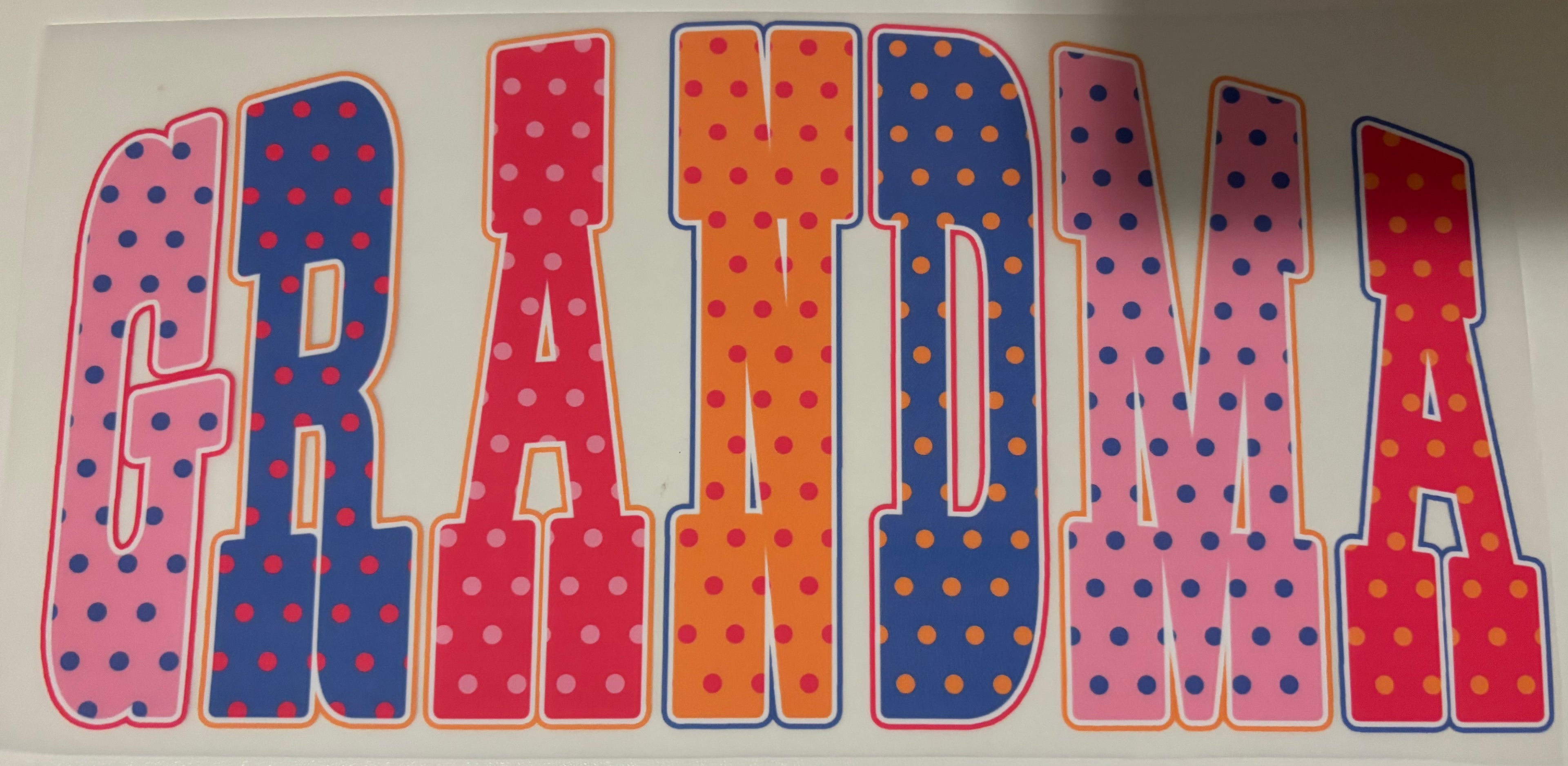 Polka Dot Grandma Tee Design