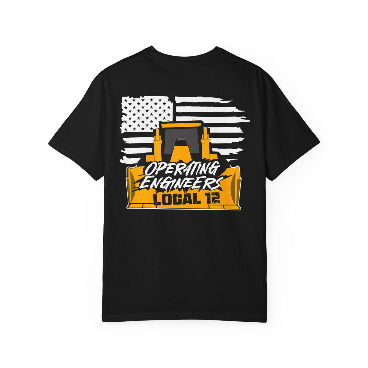 Local 12 Operating Engineers Black tee with Dozer