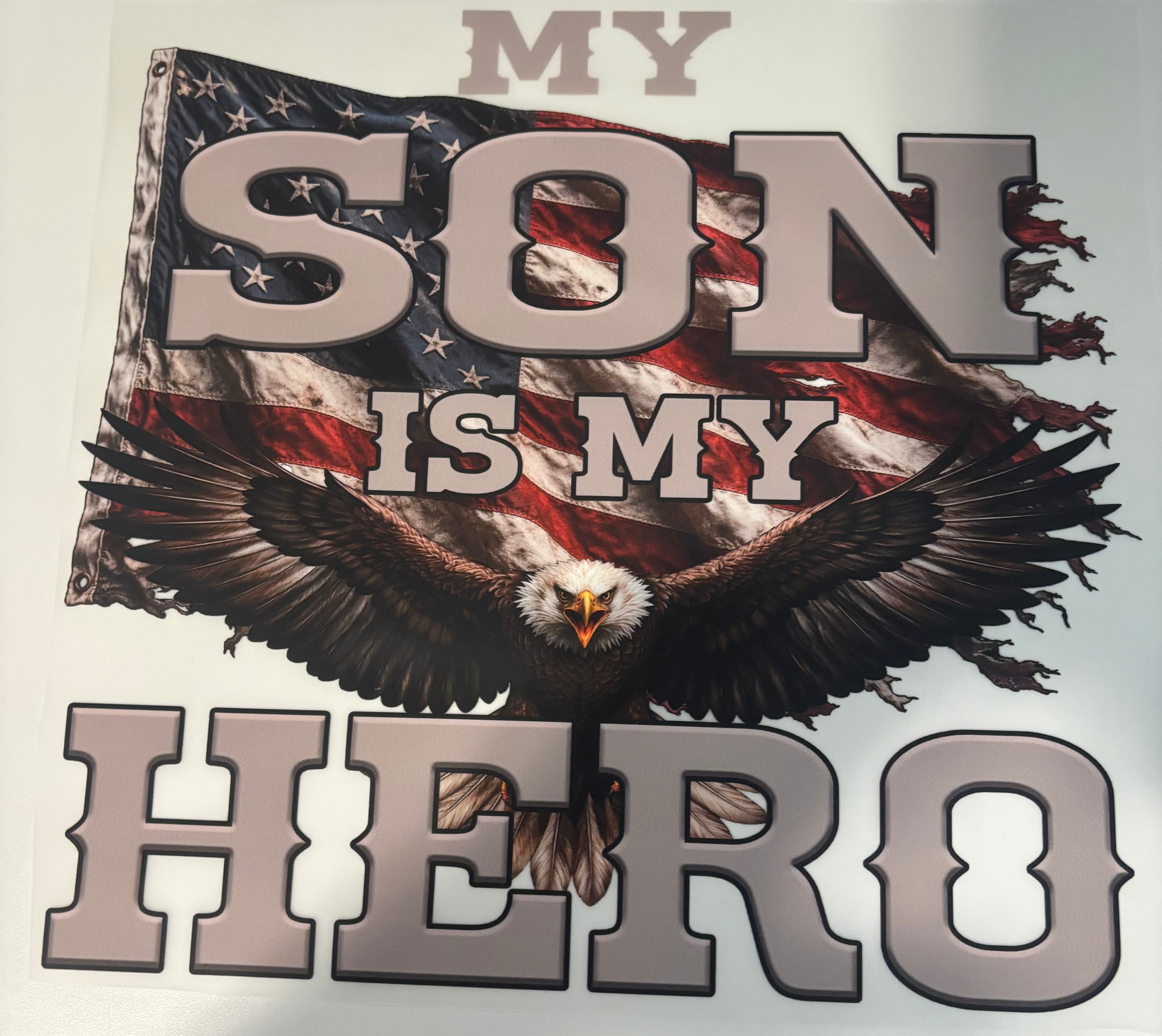My Son Is My Hero Tee Design