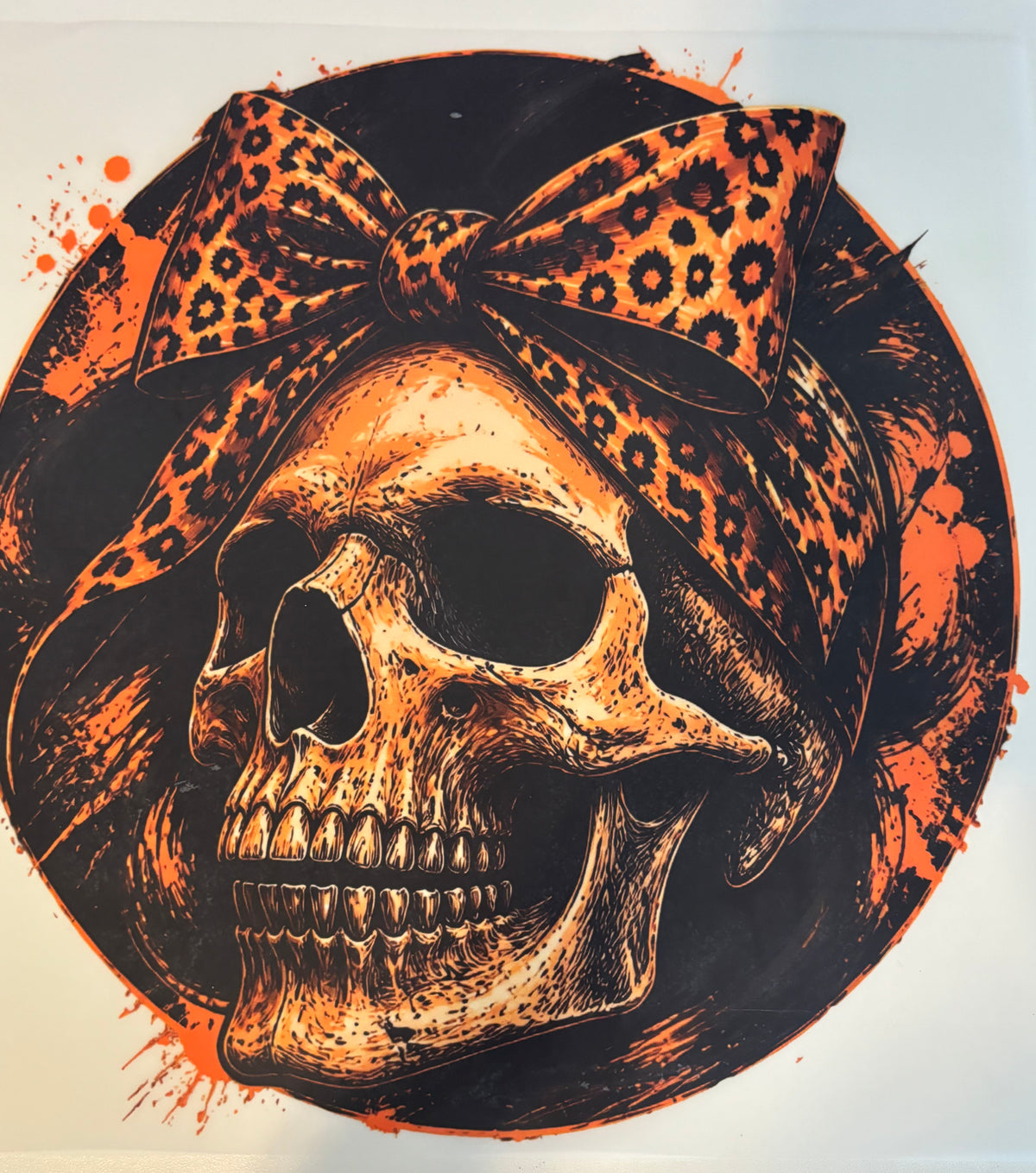 Leopard Skull Tee Design