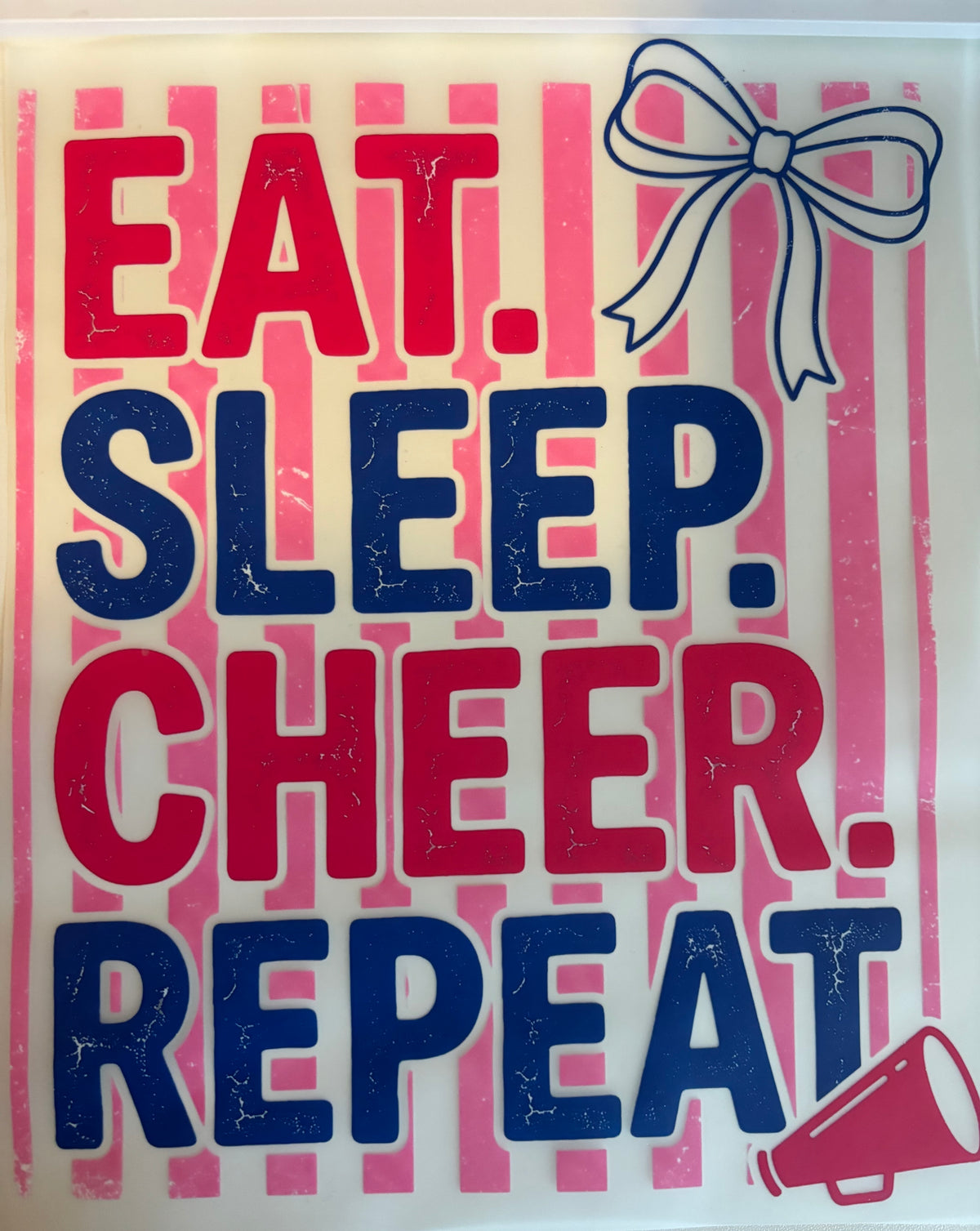 Eat. Sleep. Cheer. Repeat. Tee Design