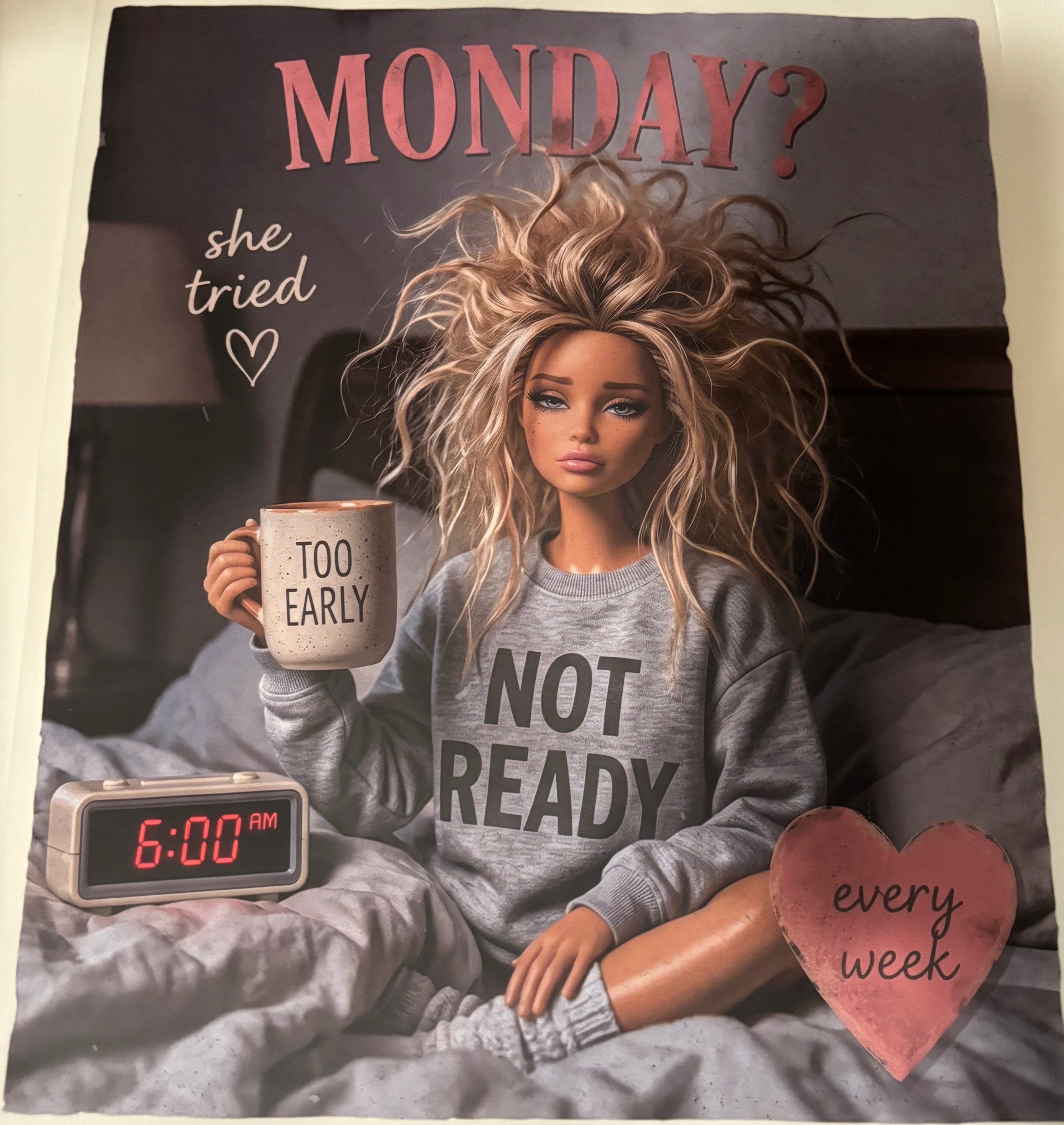 Barbie Monday Tee Design