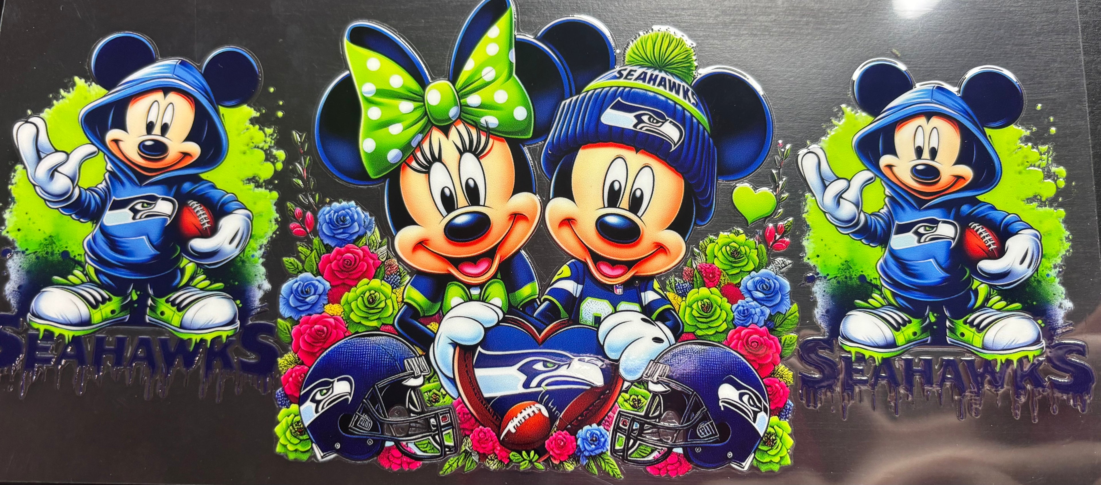 16 Oz Seakhawks Mouse Cup Wrap