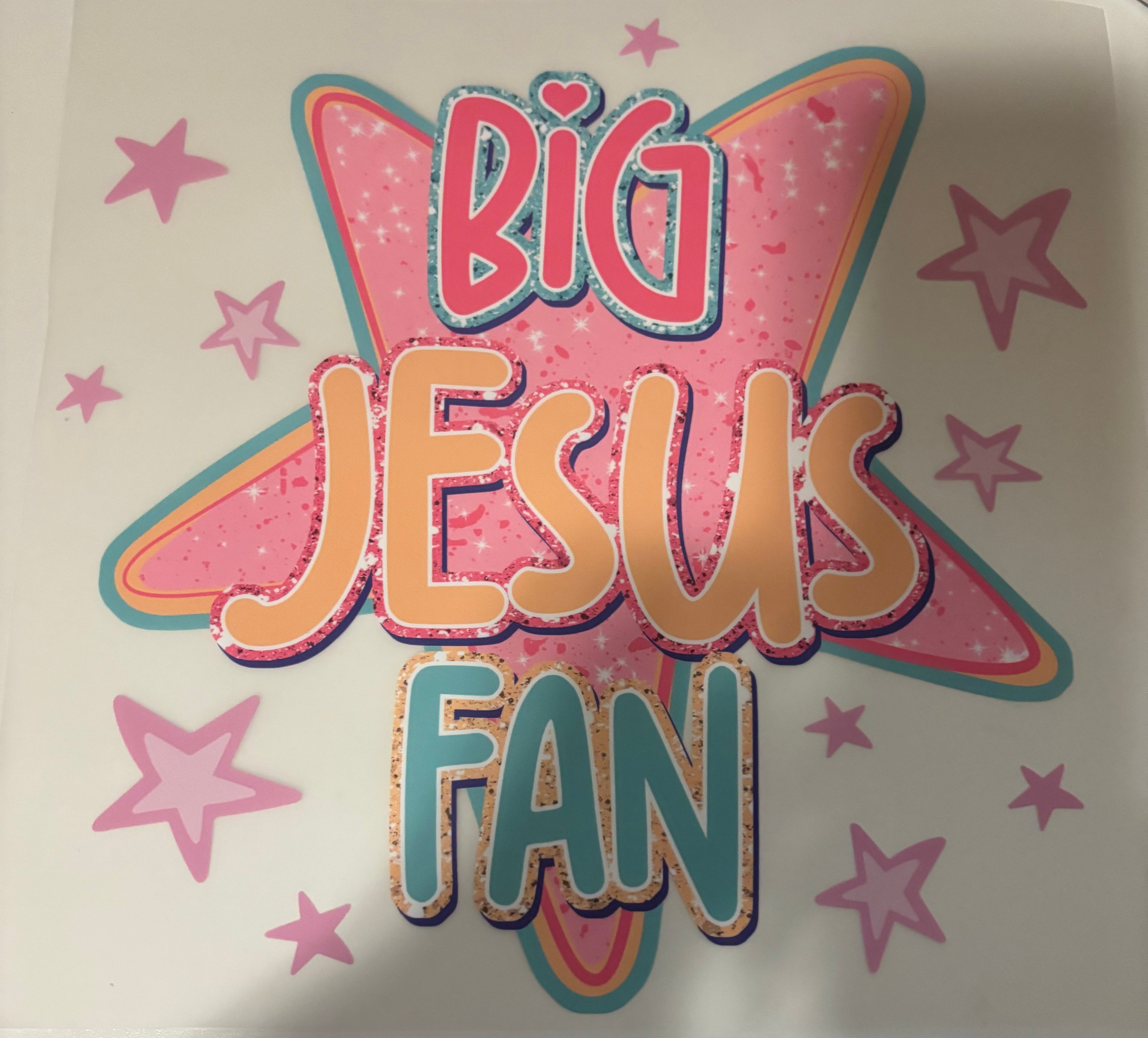 Big Jesus Fan Tee Design