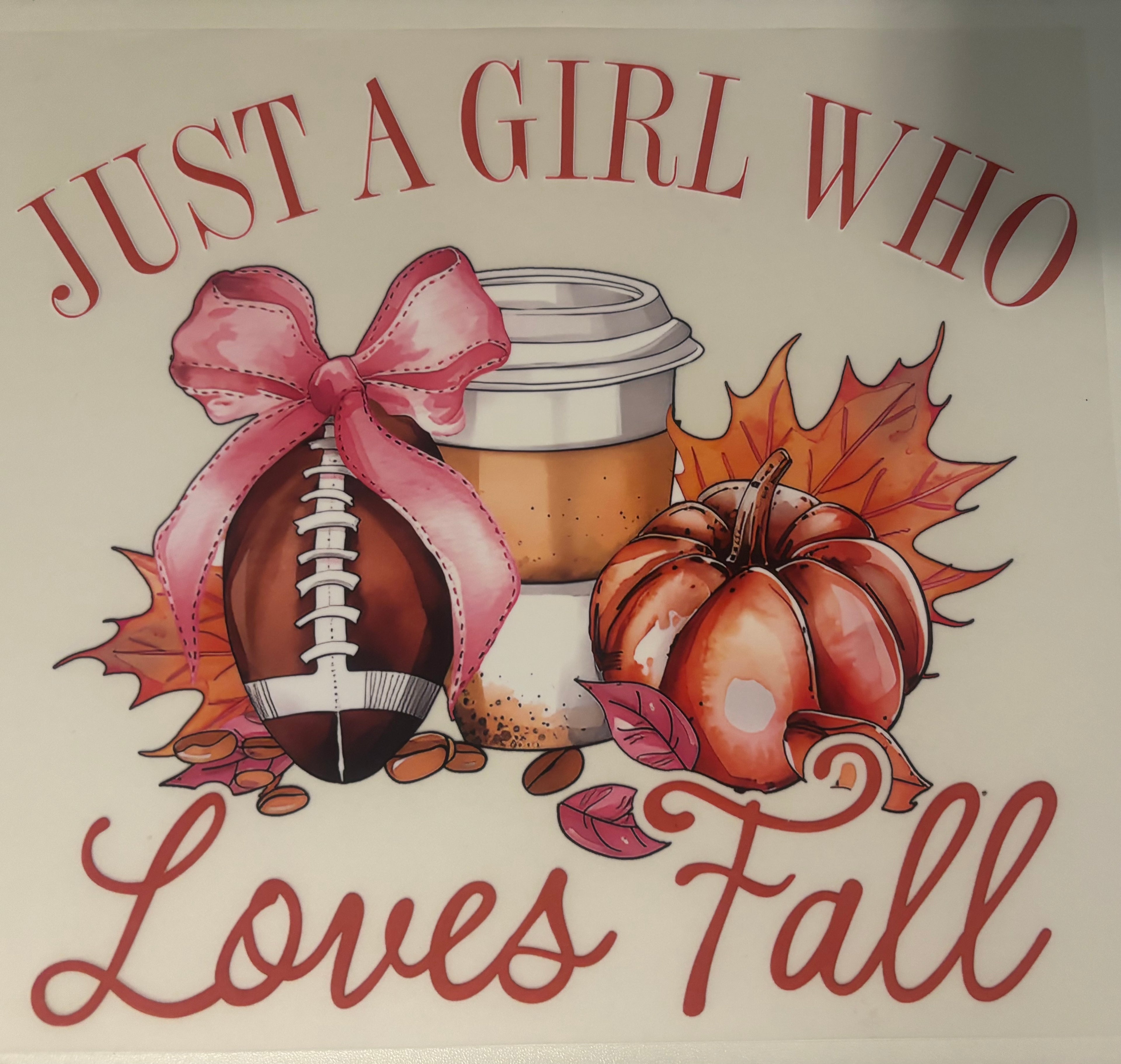 Just A Girl who Loves Fall tee design