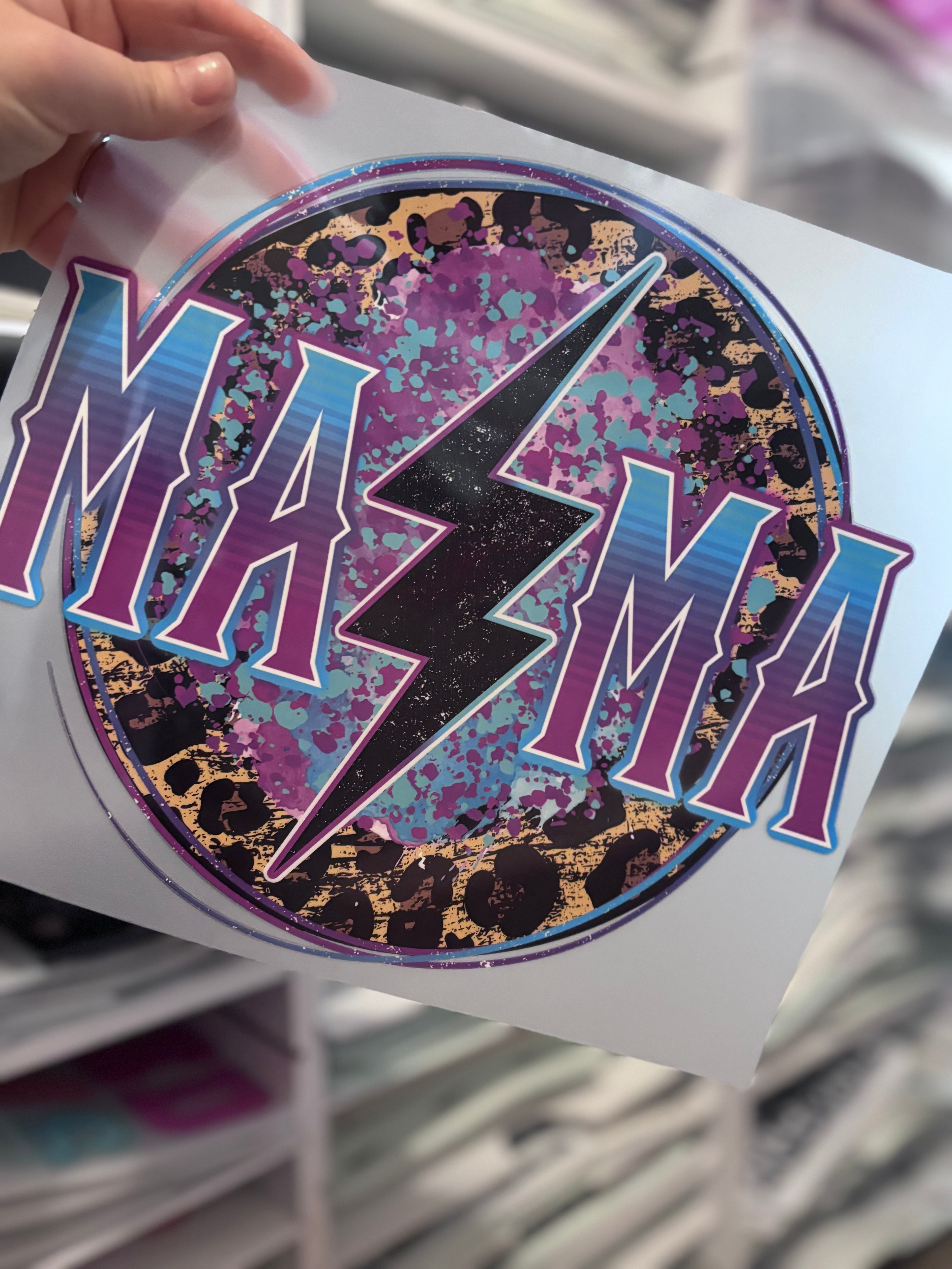 Mama Purple Bolt Cheetah