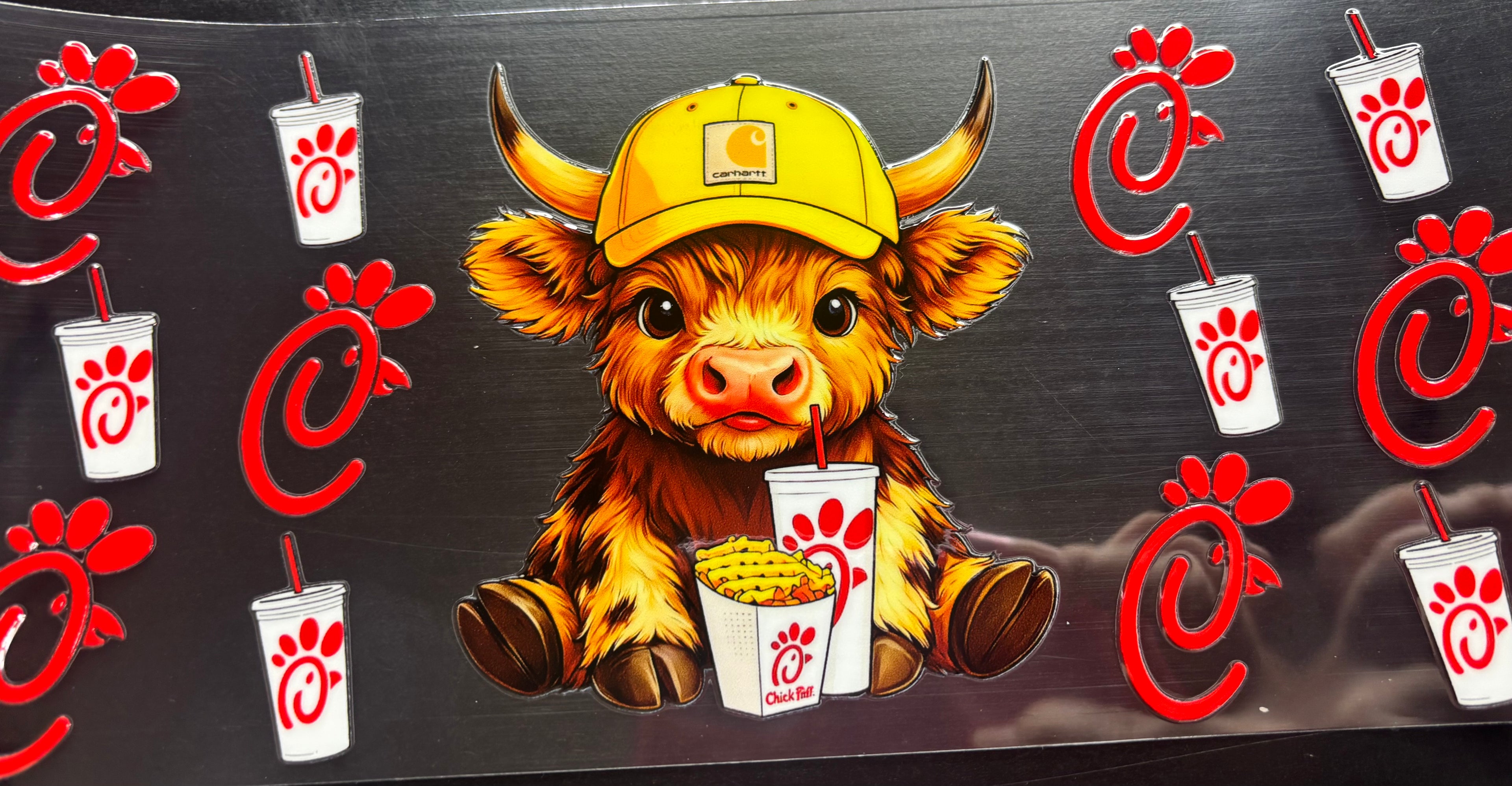 16oz Chick Cow Cup Wrap