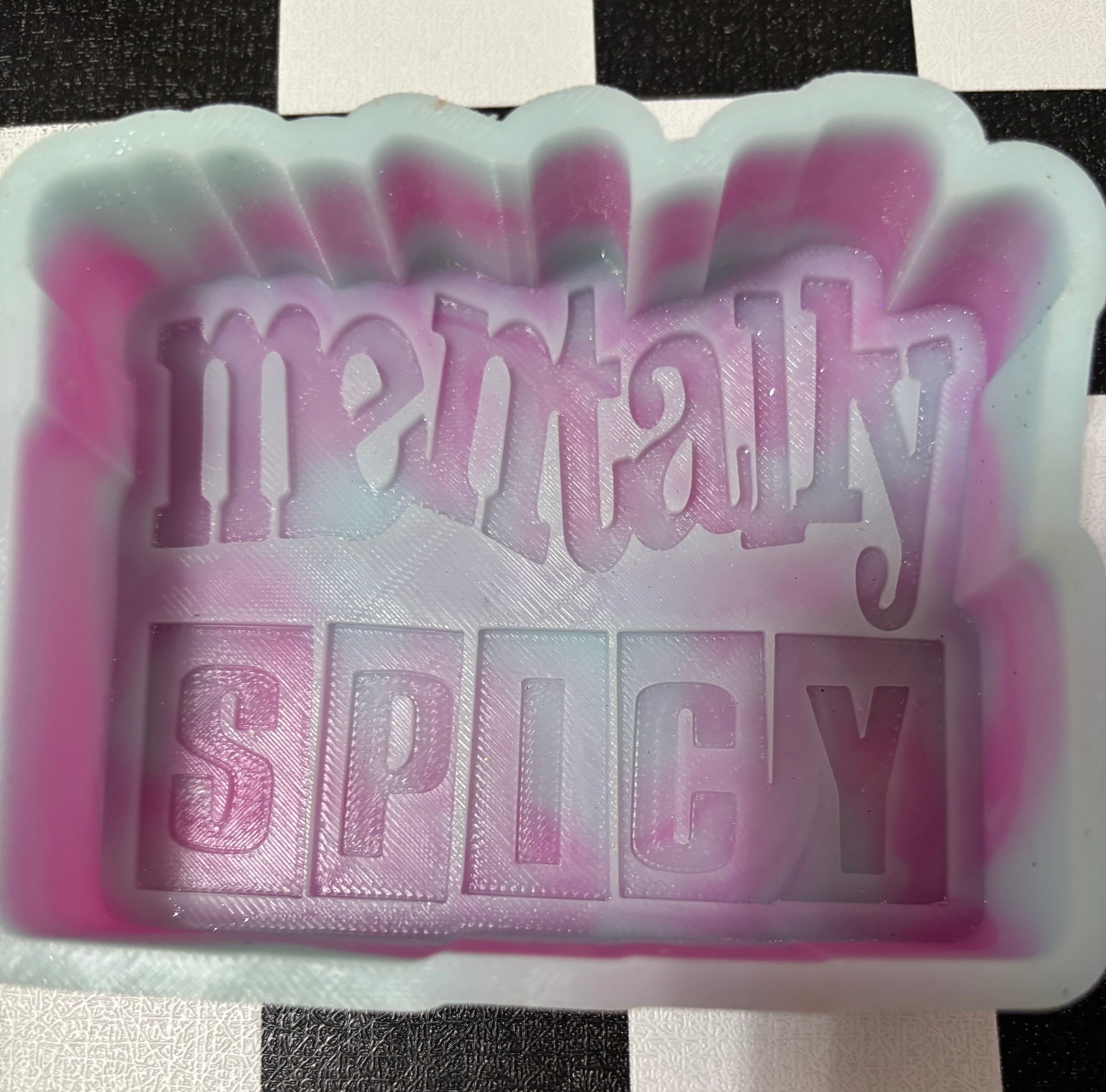 Custom Mentally Spicy Freshie Mold