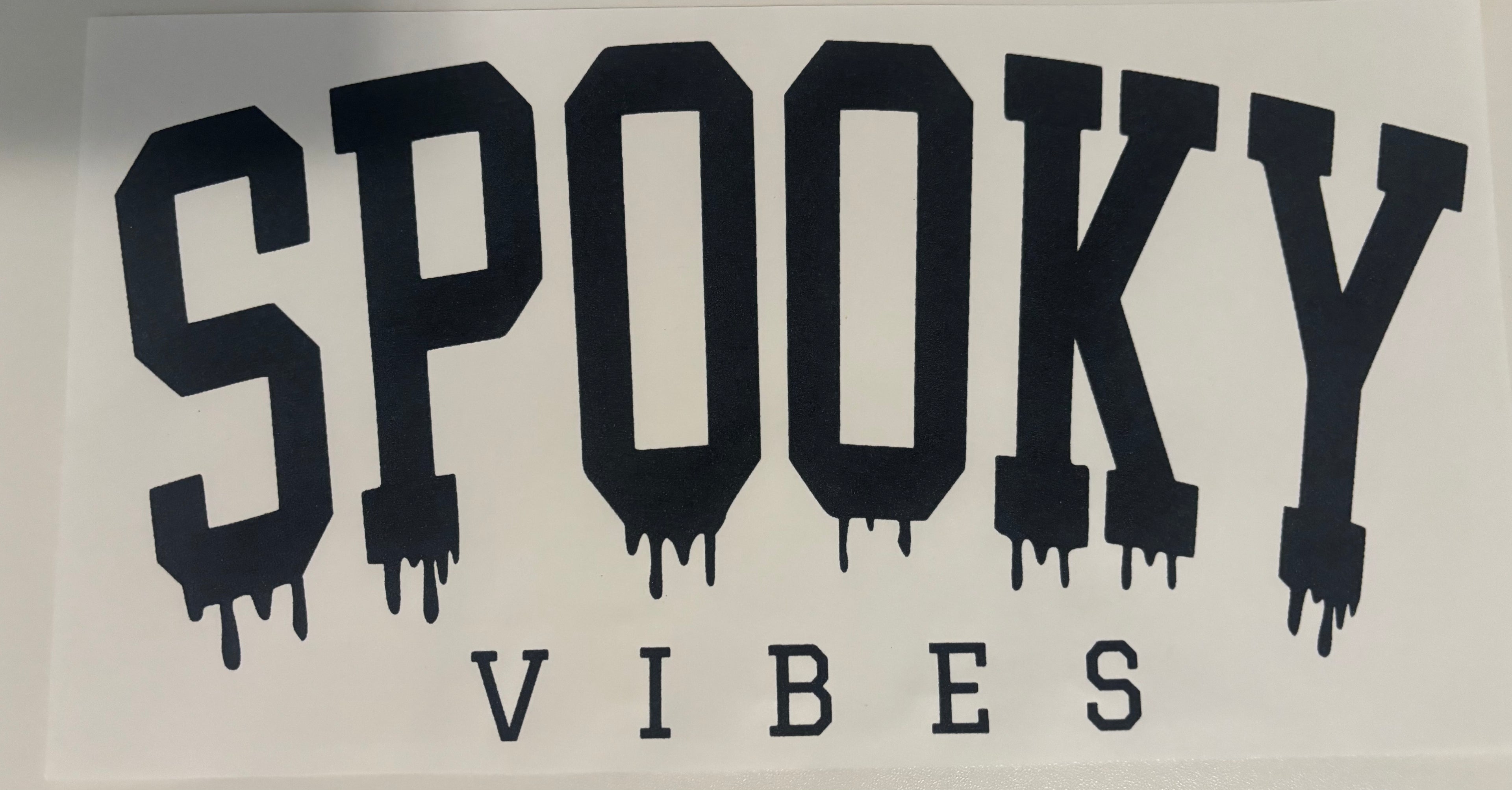 Black Spooky Vibes Tee Design