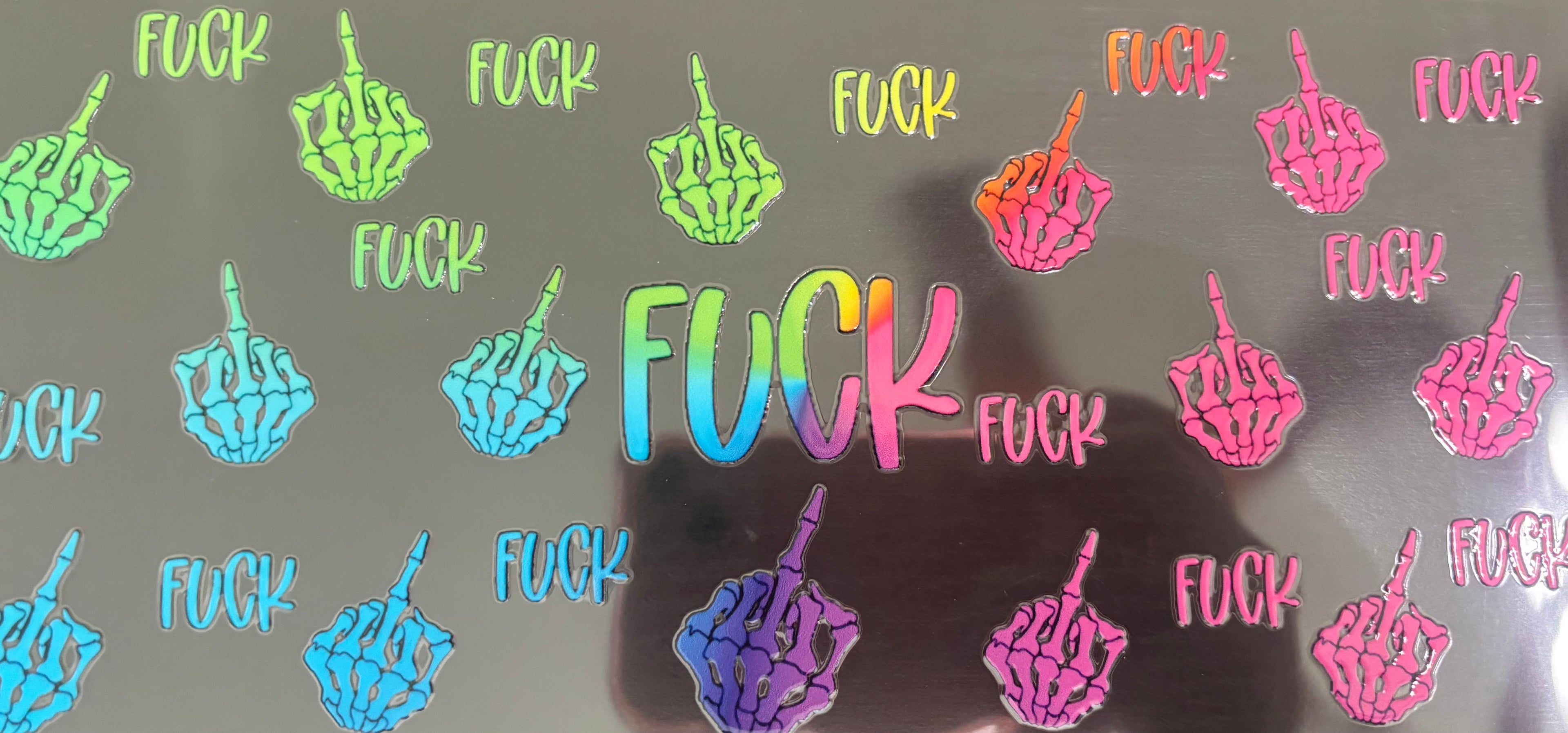 16 oz Colorful Fuck