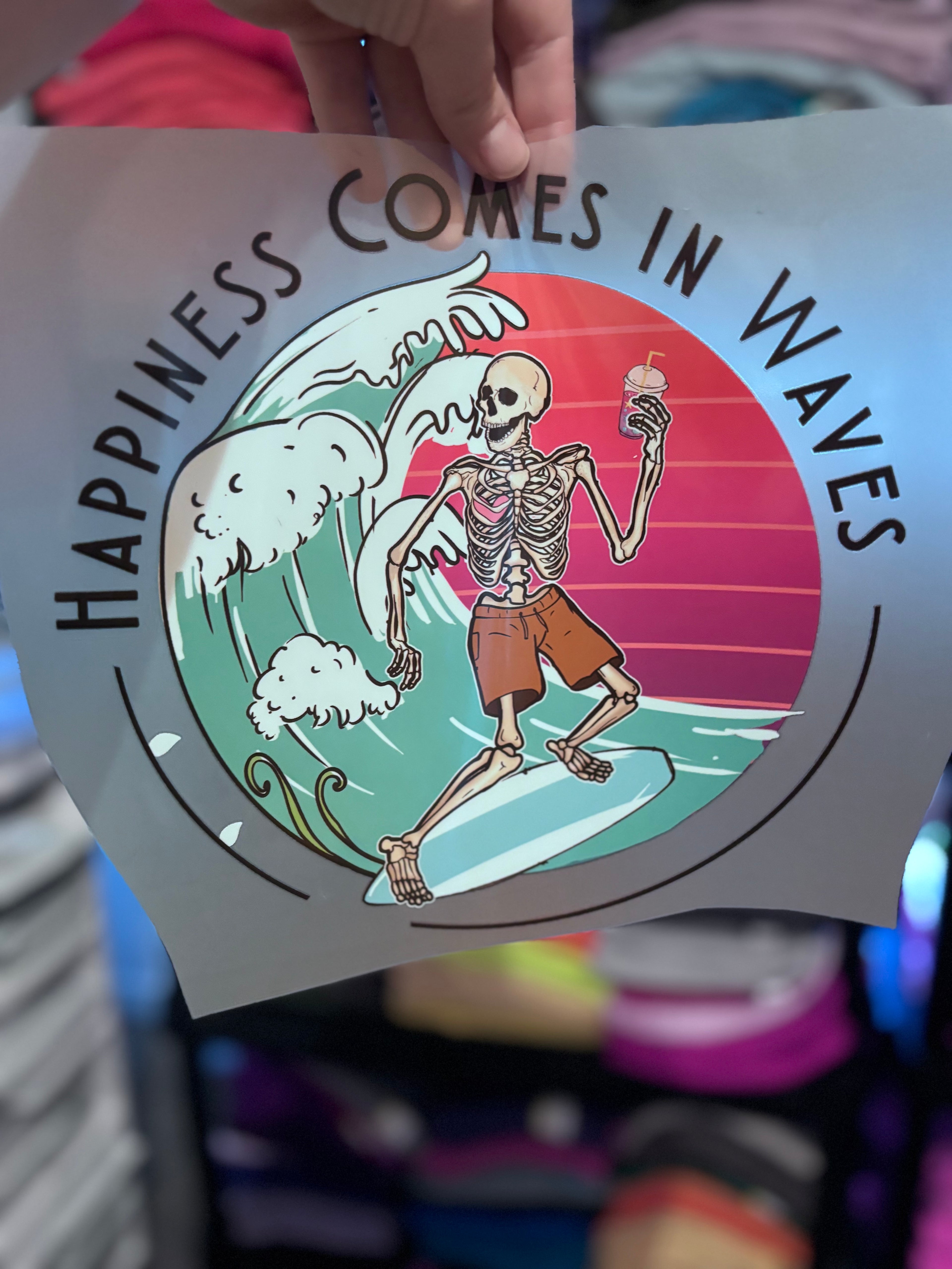 Happiness comes in waves