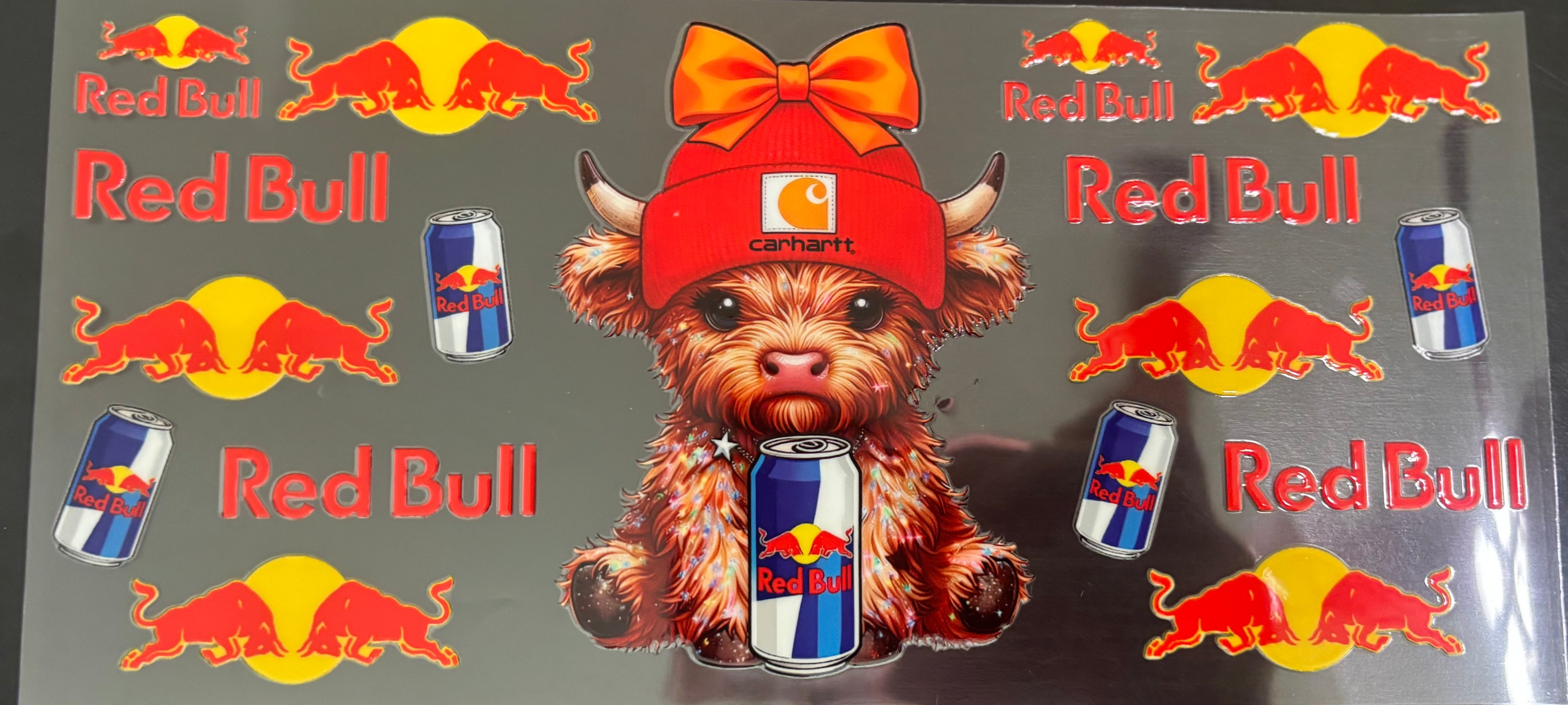 16 oz Redbull Carhartt Cow