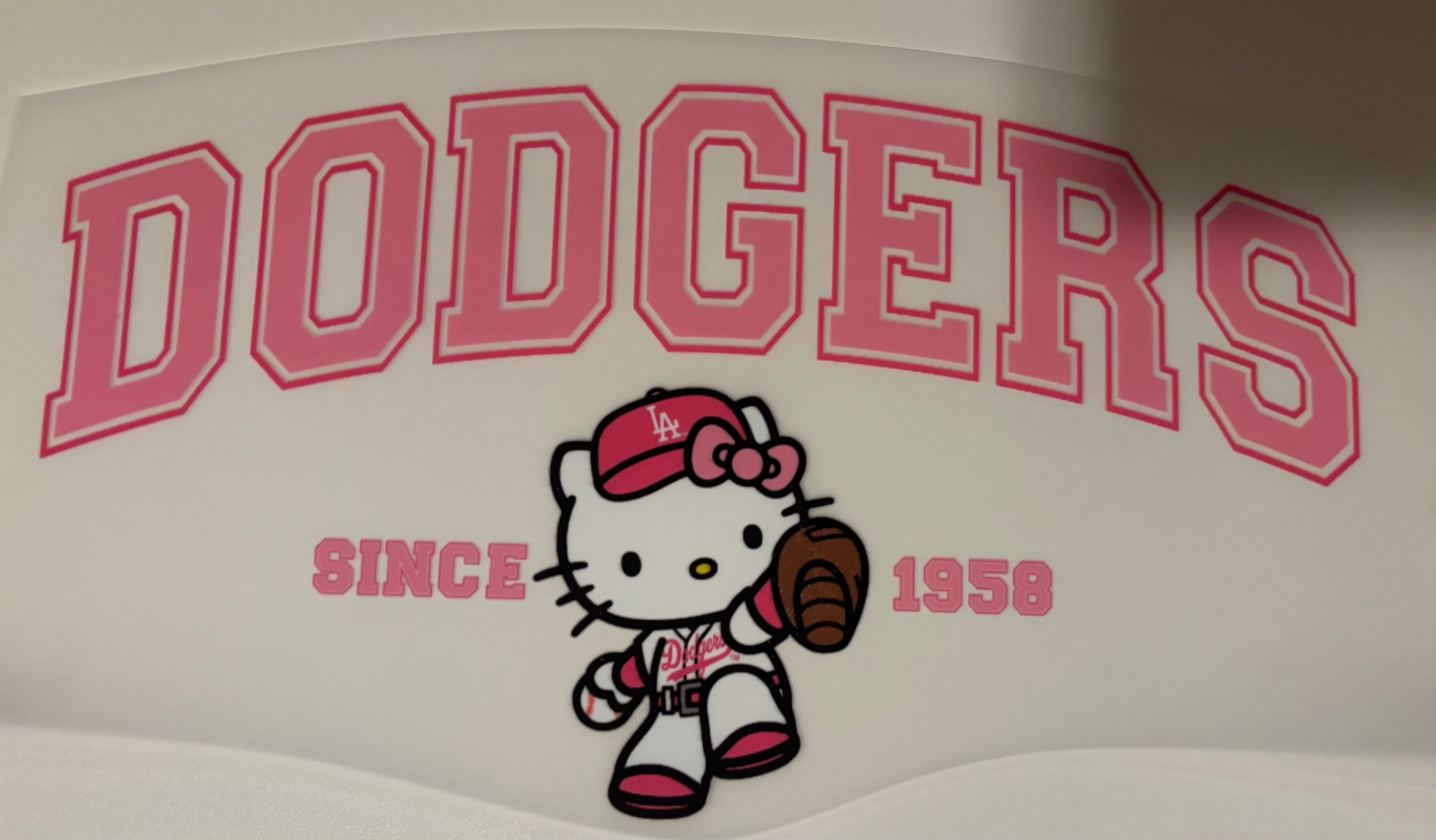 Pink Dodgers Tee Design