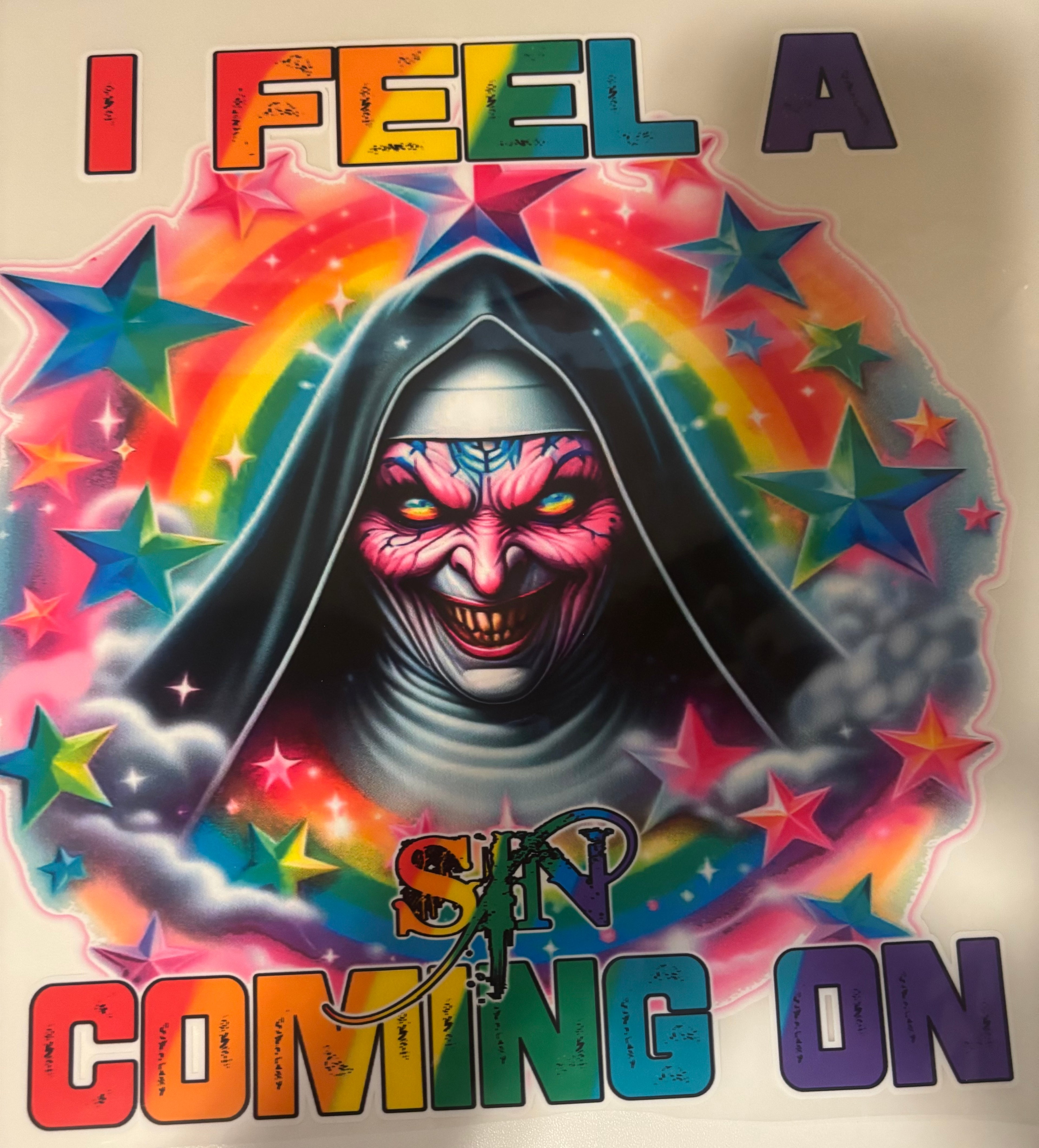 I feel a sin coming on tee design