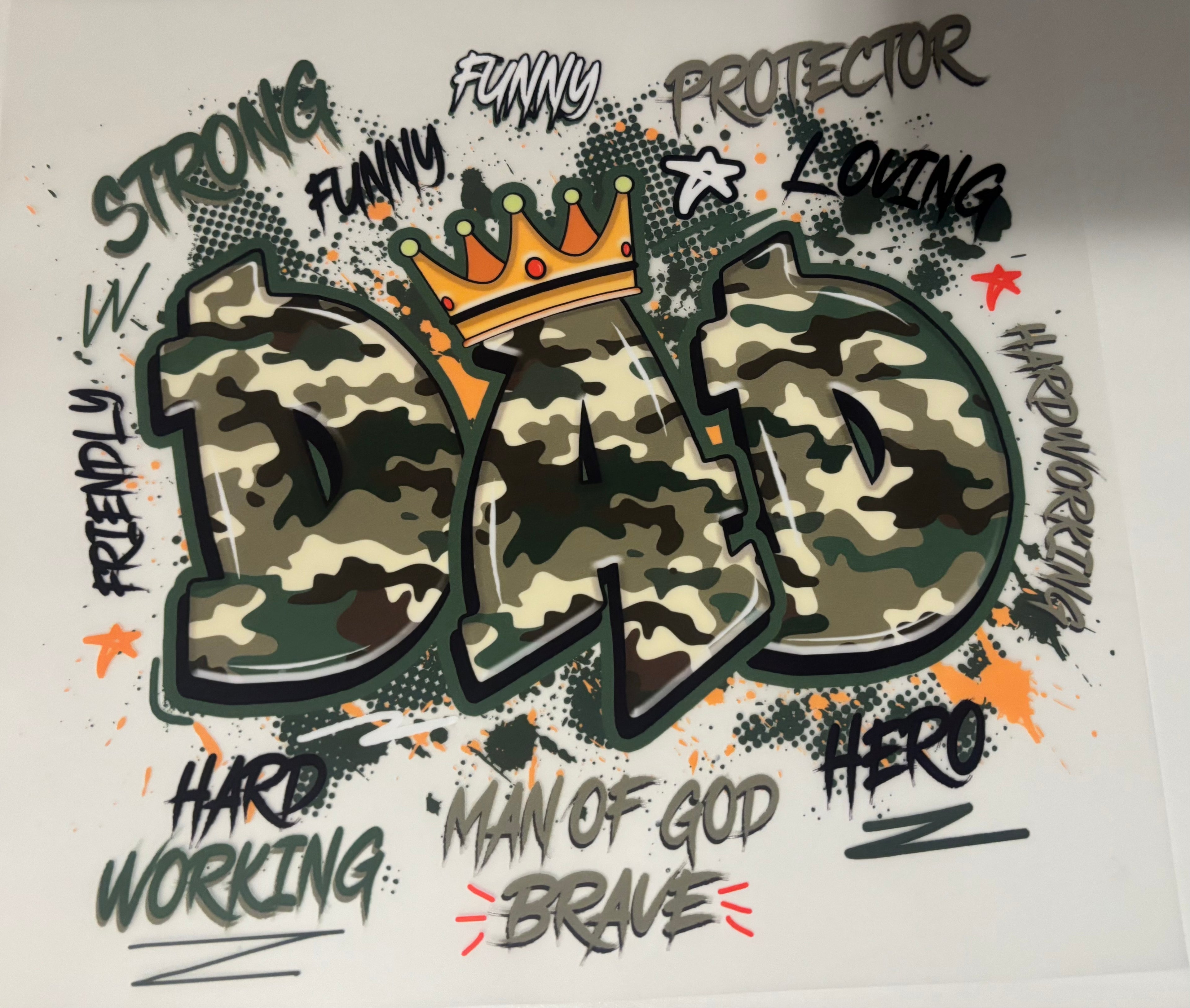 Camo Dad Tee Design